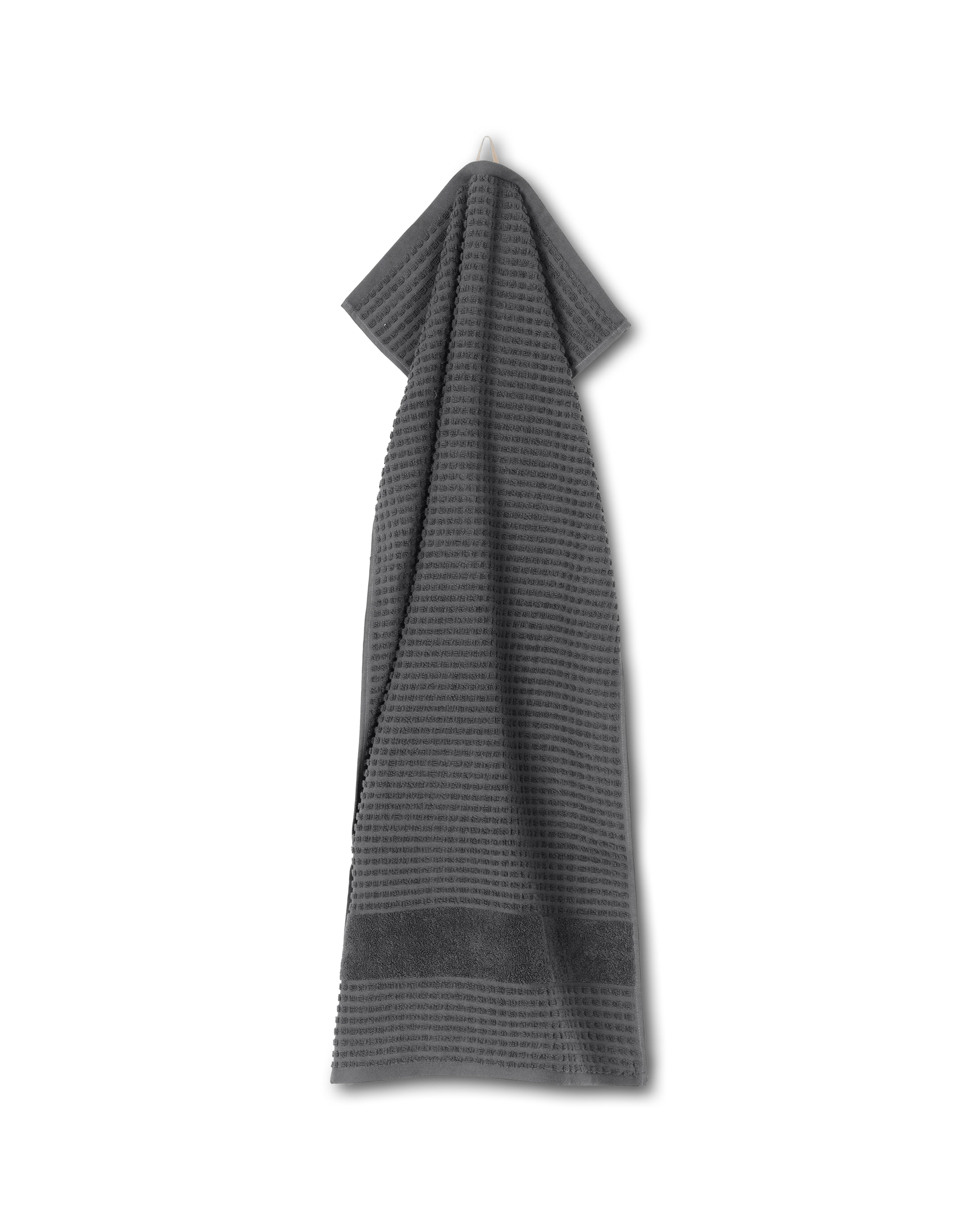 Towel 50x100 cm from JUNA in Dark grey color, made of Cotton
