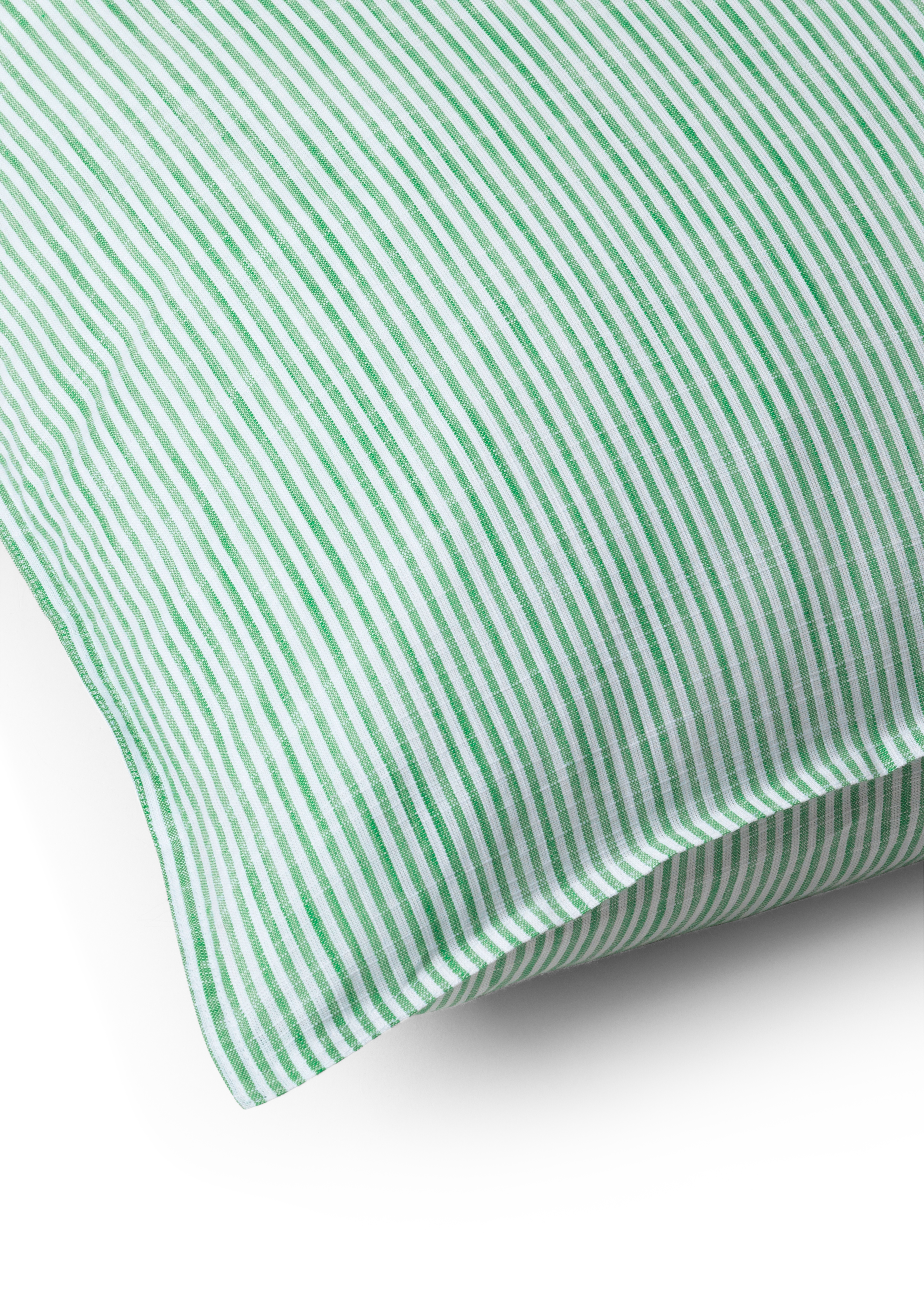 Pillowcase 63x60 cm from JUNA in Green/White color, made of Cotton