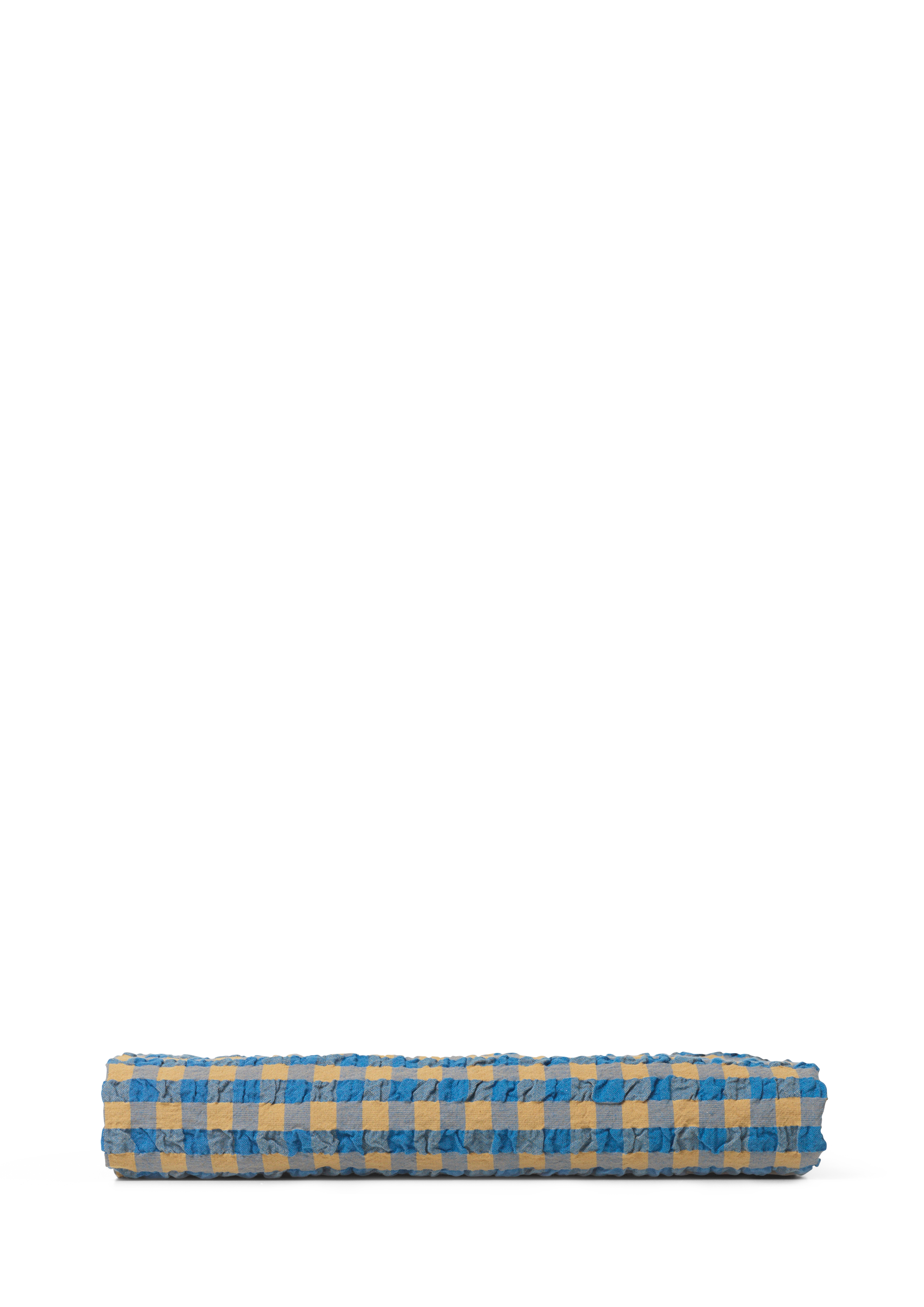 Pillowcase 60x50 cm from JUNA in Blue/Ochre color, made of Cotton