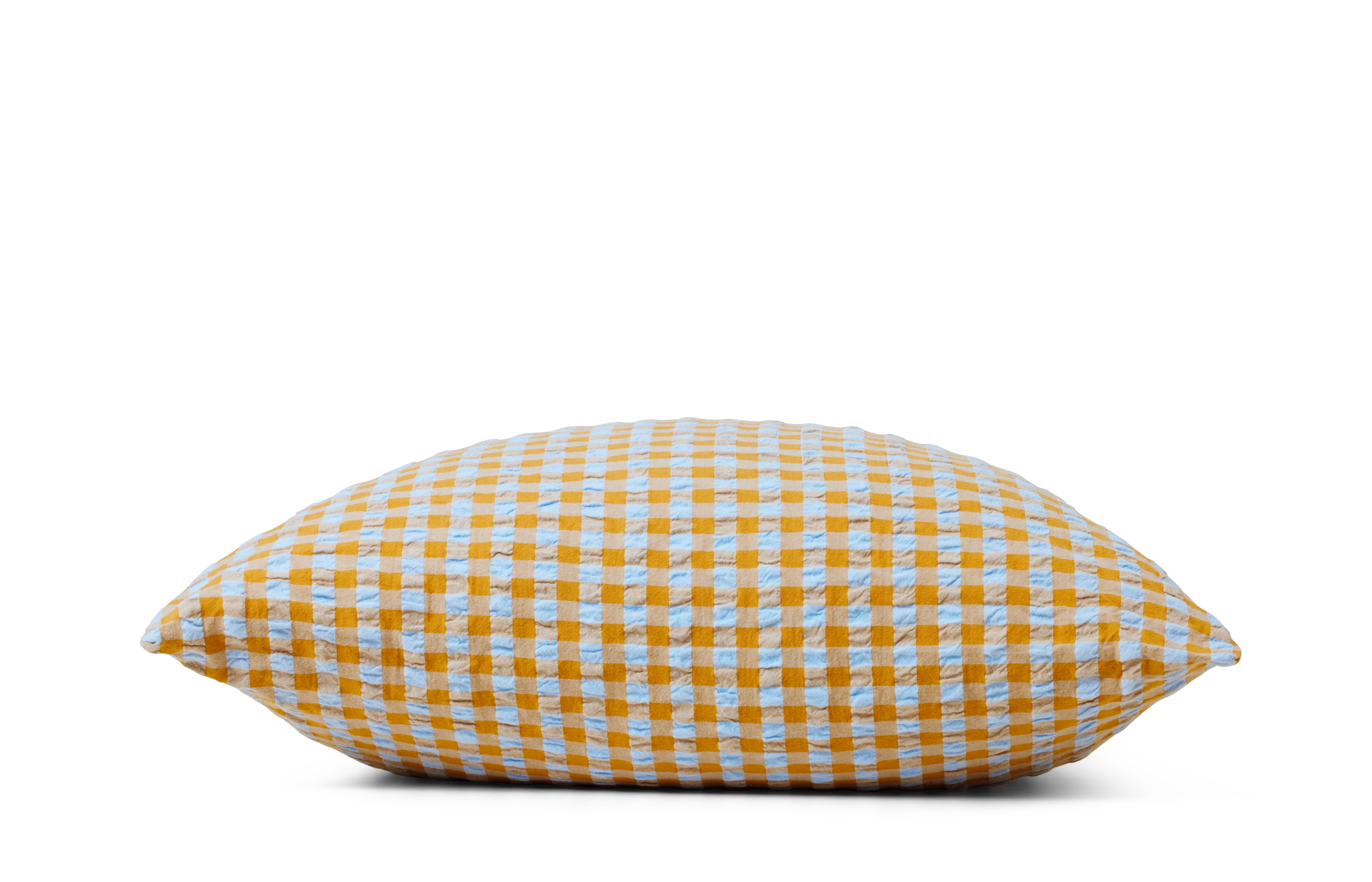 Örngott 60x50 cm från JUNA i färgen Ljusblå/Sand, tillverkad av Bomull