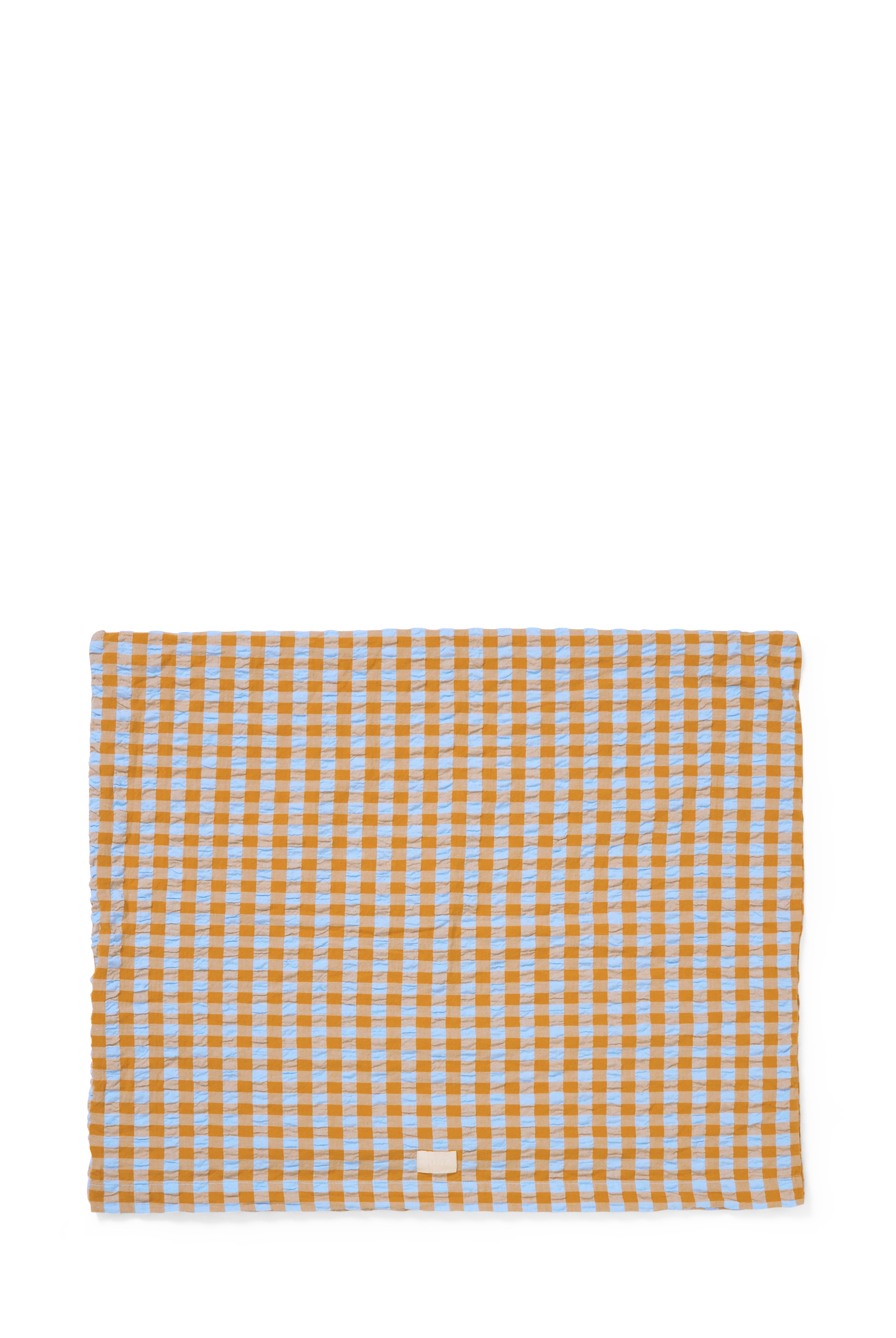 Pillowcase 60x50 cm from JUNA in Light blue/Sand color, made of Cotton