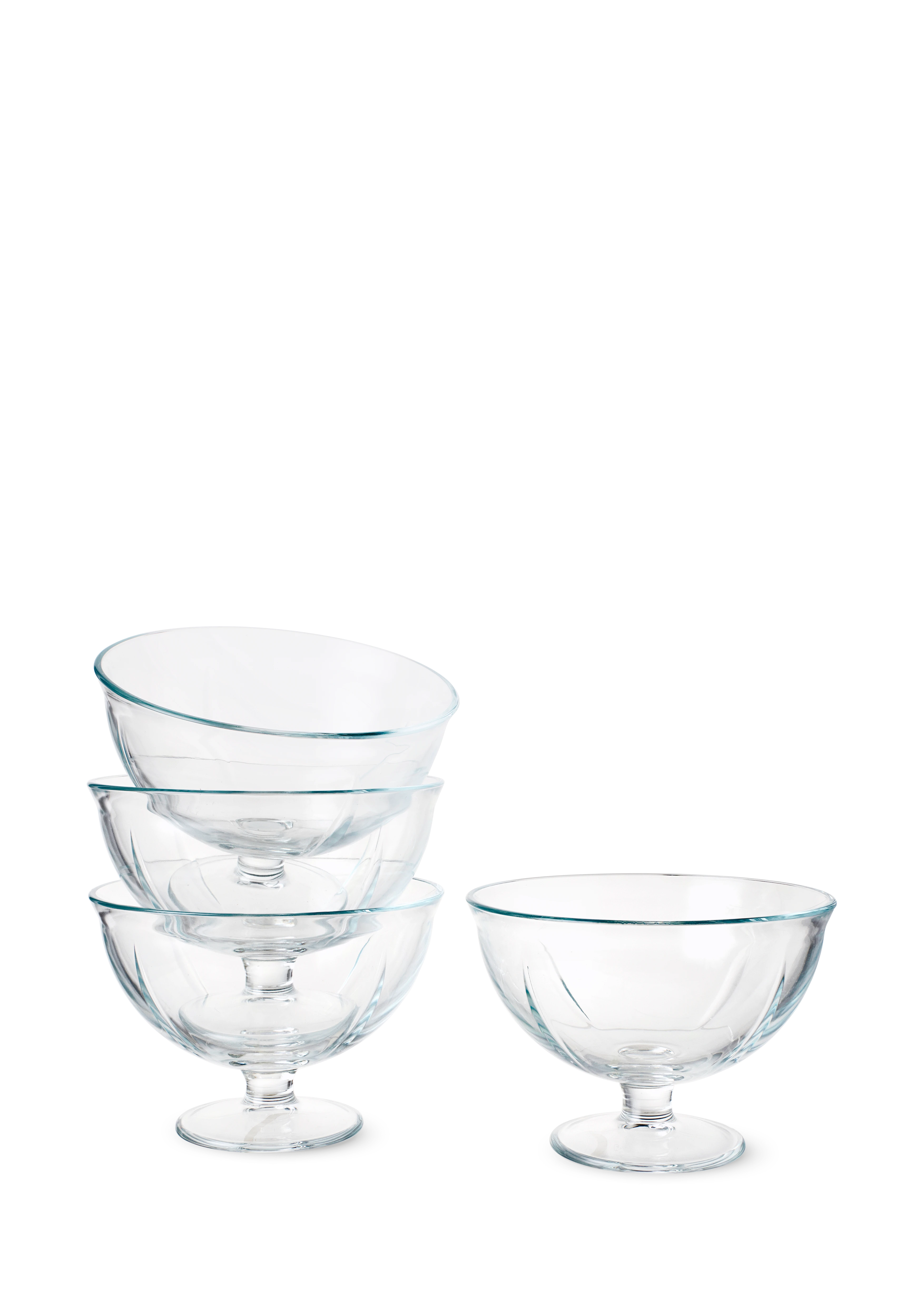 Glasskål Ø12 cm 4 stk. fra Rosendahl i fargen Klar, laget av Glass