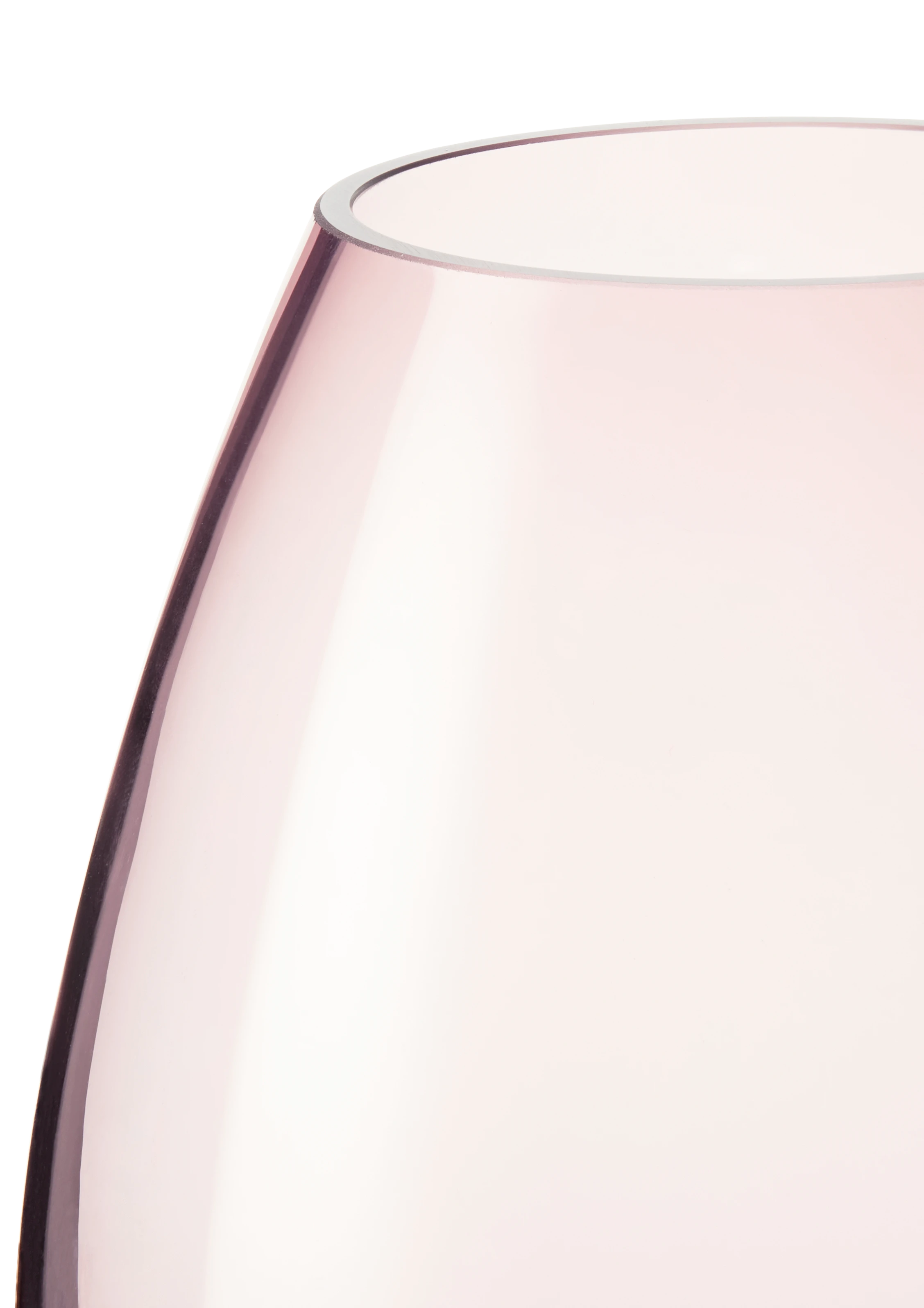 Vas H20.5 cm från Holmegaard i färgen Rosa, tillverkad av Glas