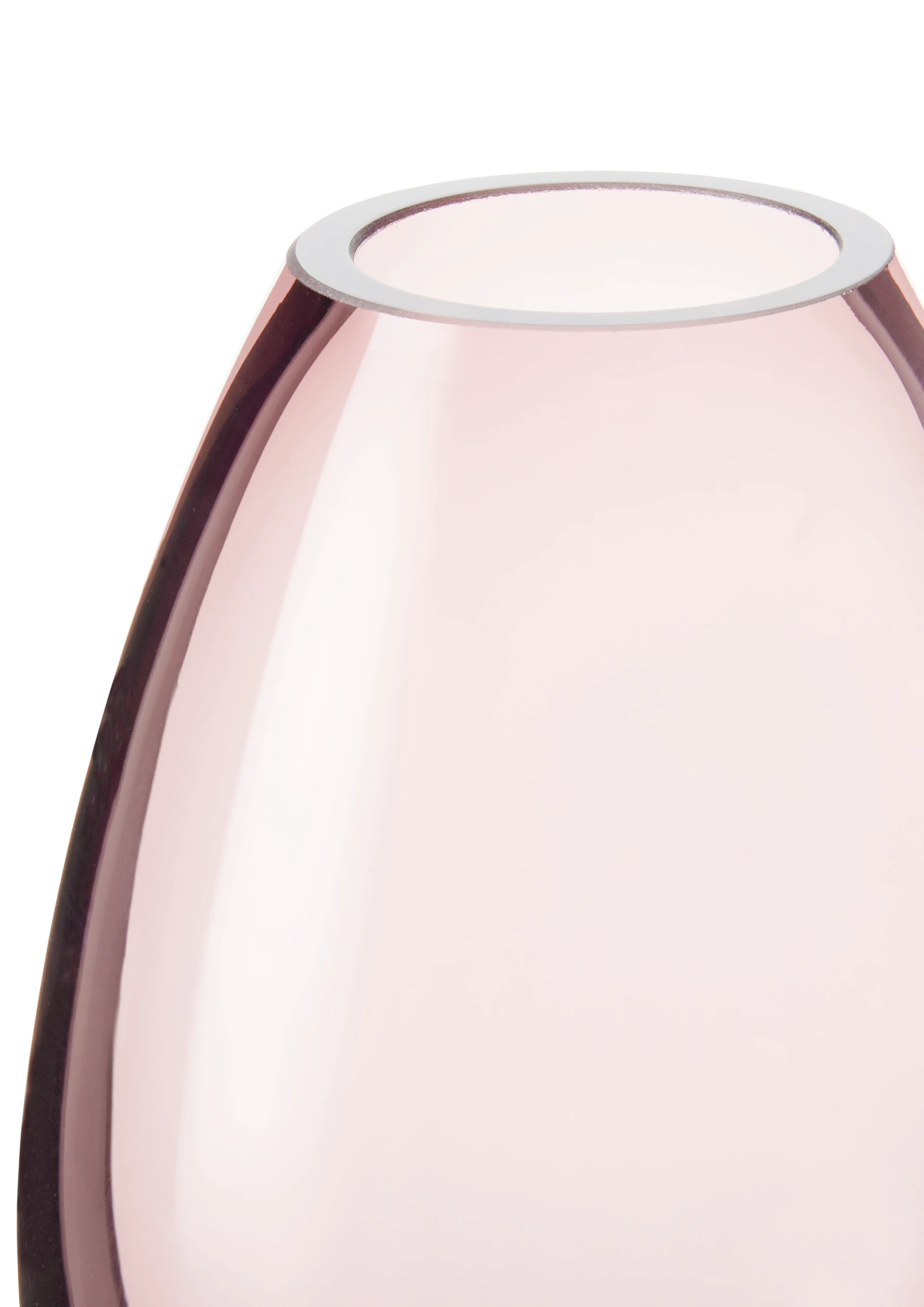 Vase H11.5 cm from Holmegaard in Rose color, made of Glass