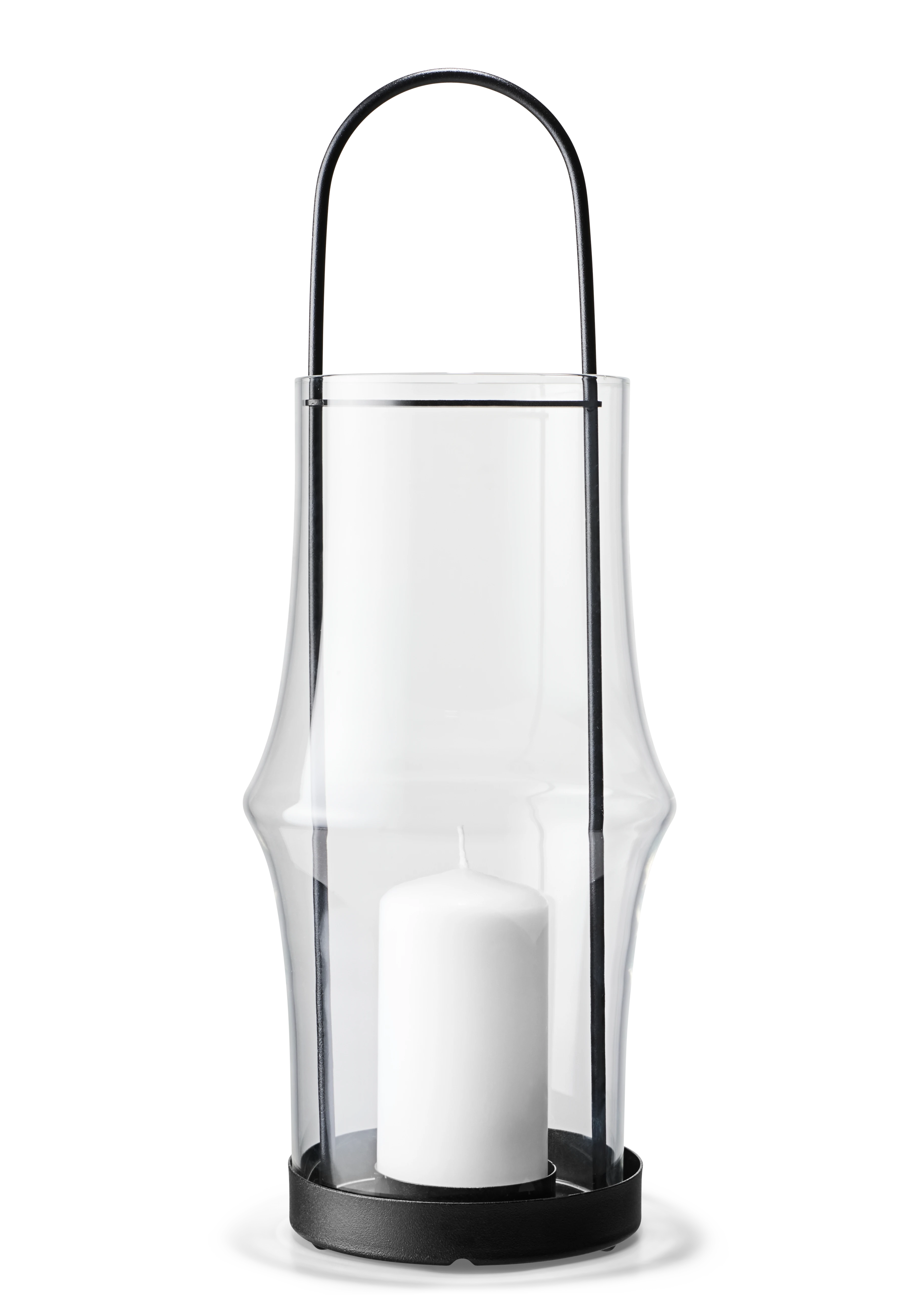 Lantern H39 cm from Holmegaard in Clear color, made of Glass