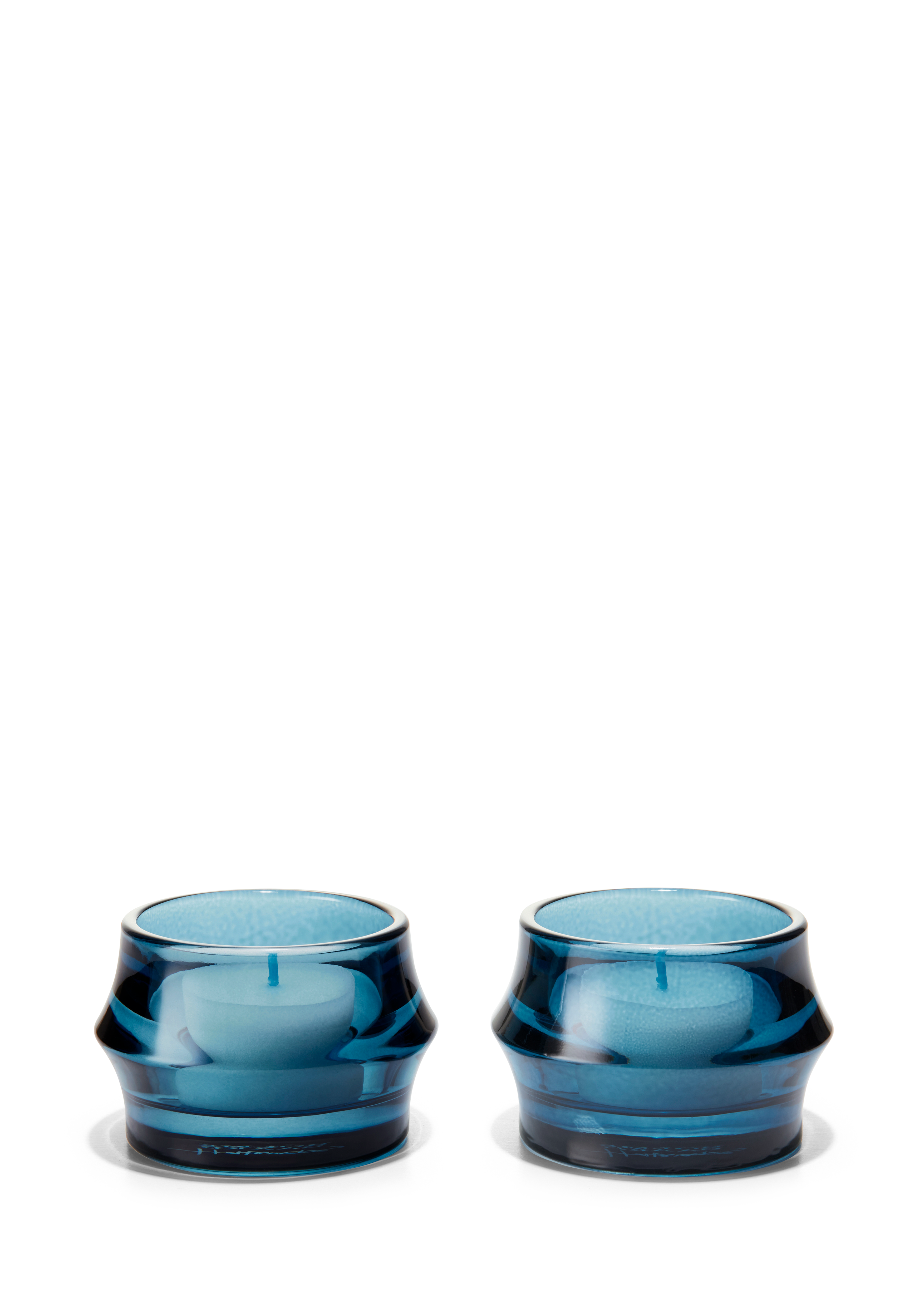 Holmegaard Teelichthalter Primula 9,5 Cm – Mundgeblasen, Grau (Smoke)