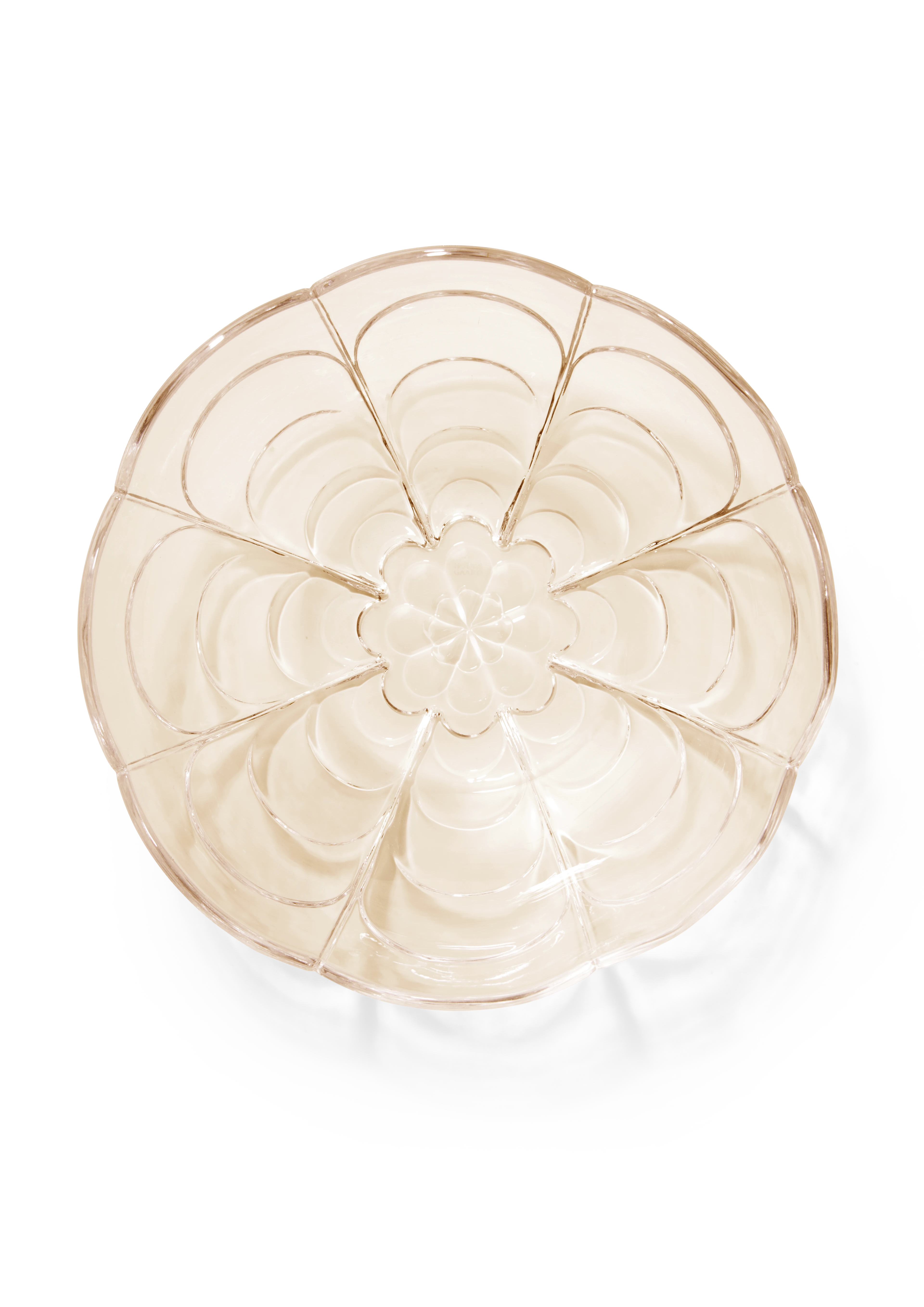 Skål Ø23 cm fra Holmegaard i farven Toffee Rose, lavet af Glas