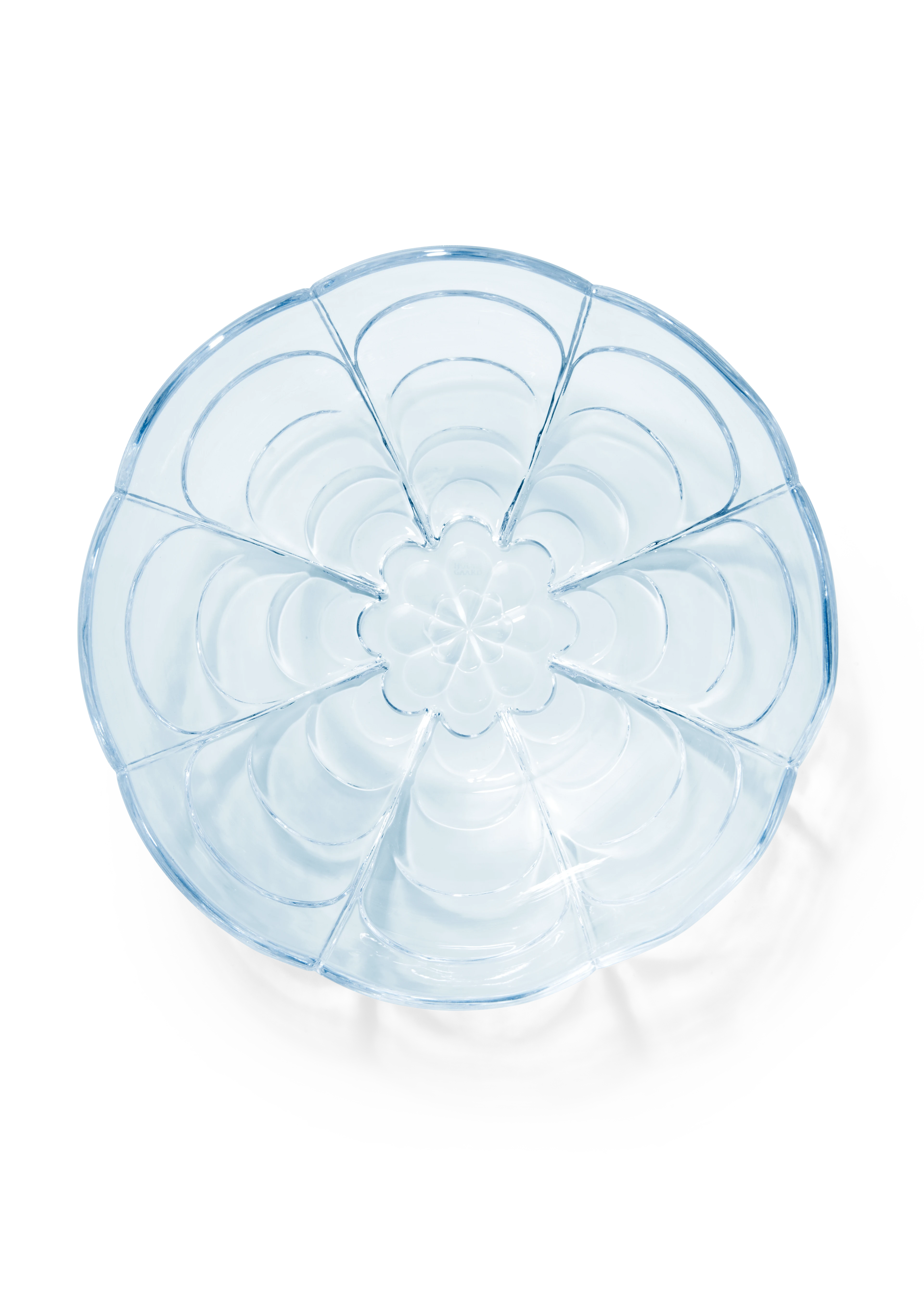 Skål Ø23 cm fra Holmegaard i farven Blue Iris, lavet af Glas