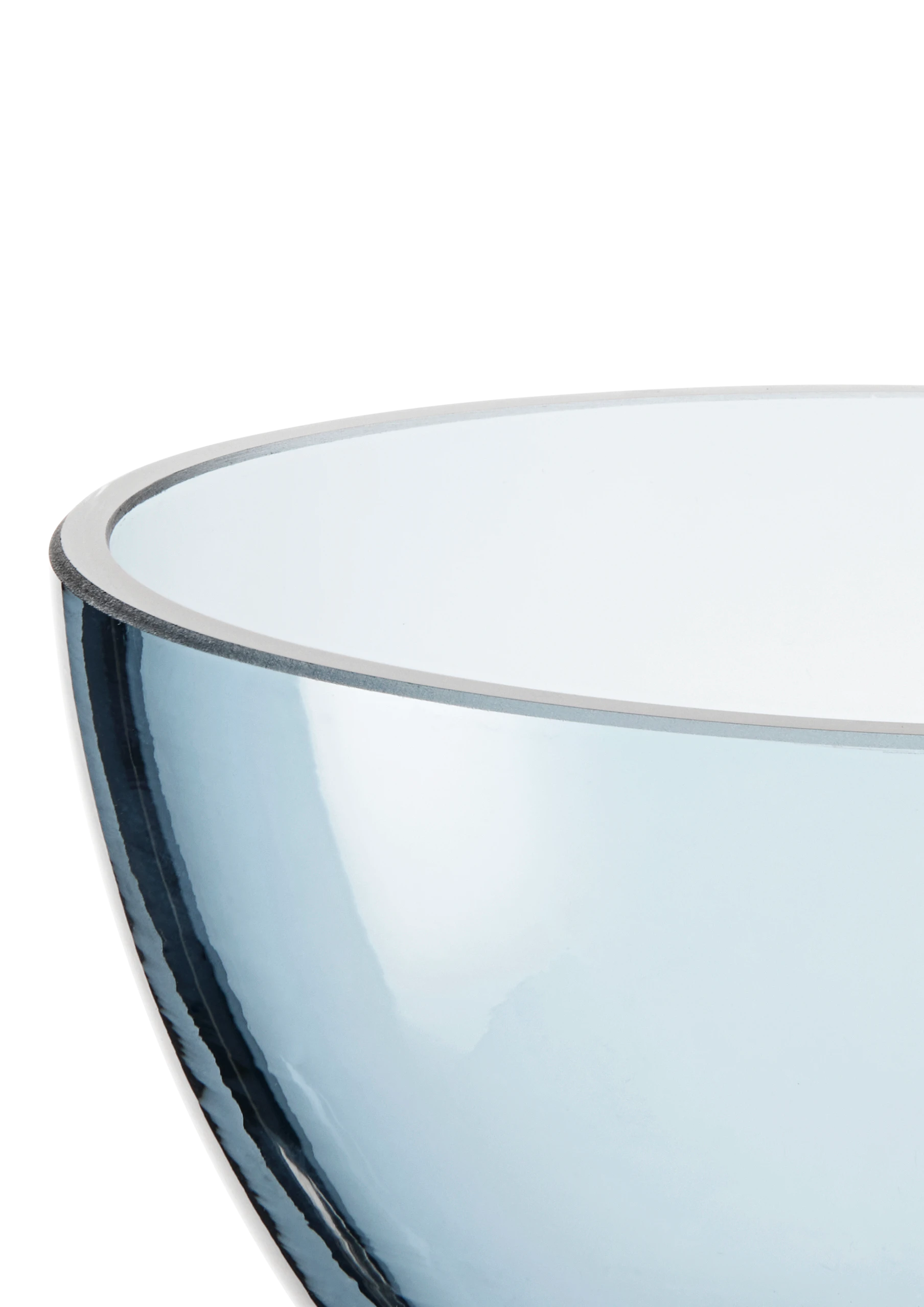 Schale Ø15.5 cm von Holmegaard in der Farbe Dunkelblau, hergestellt aus Glas