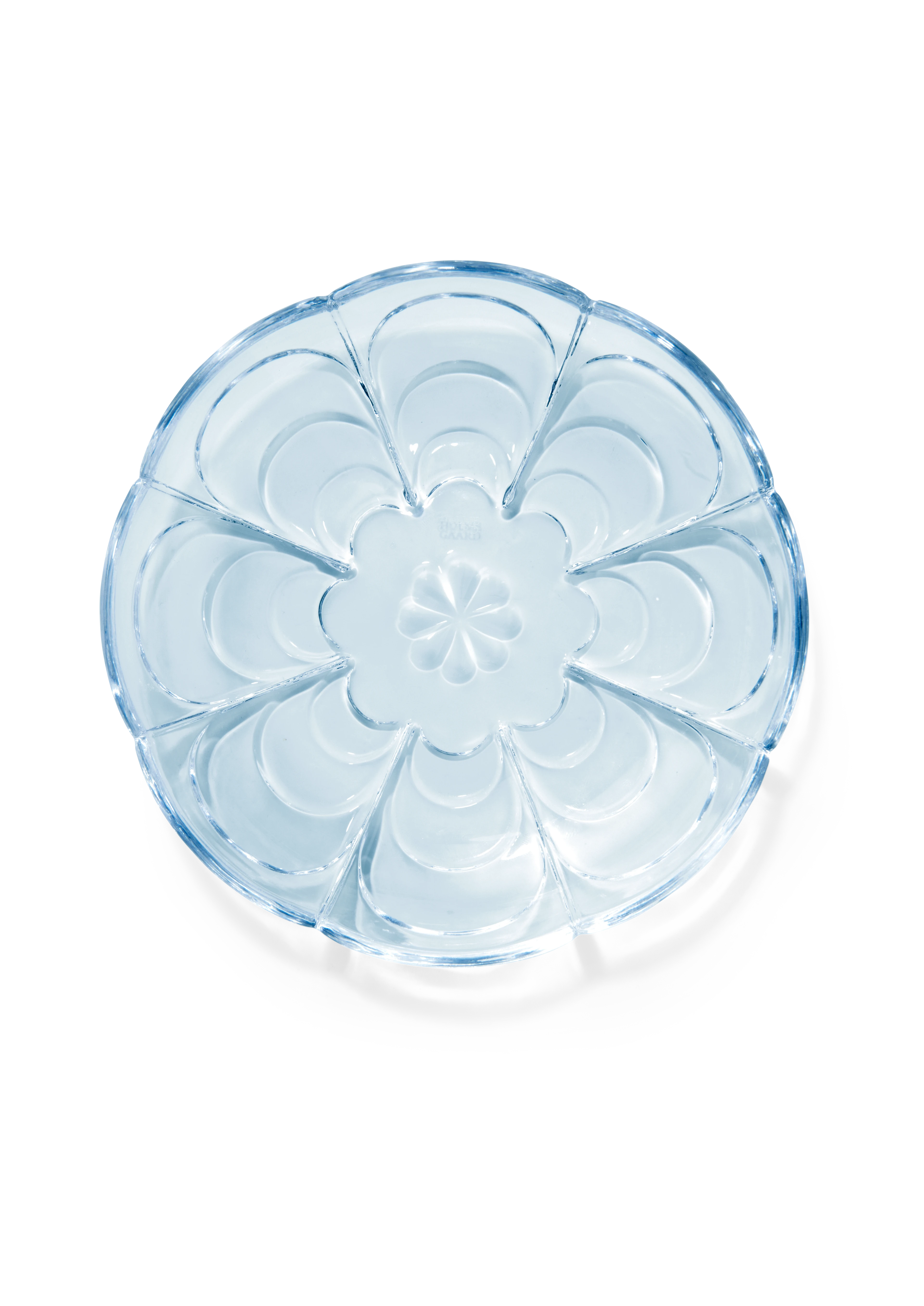 Isasiet Ø16 cm 2 stk. fra Holmegaard i farven Blue Iris, lavet af Glas