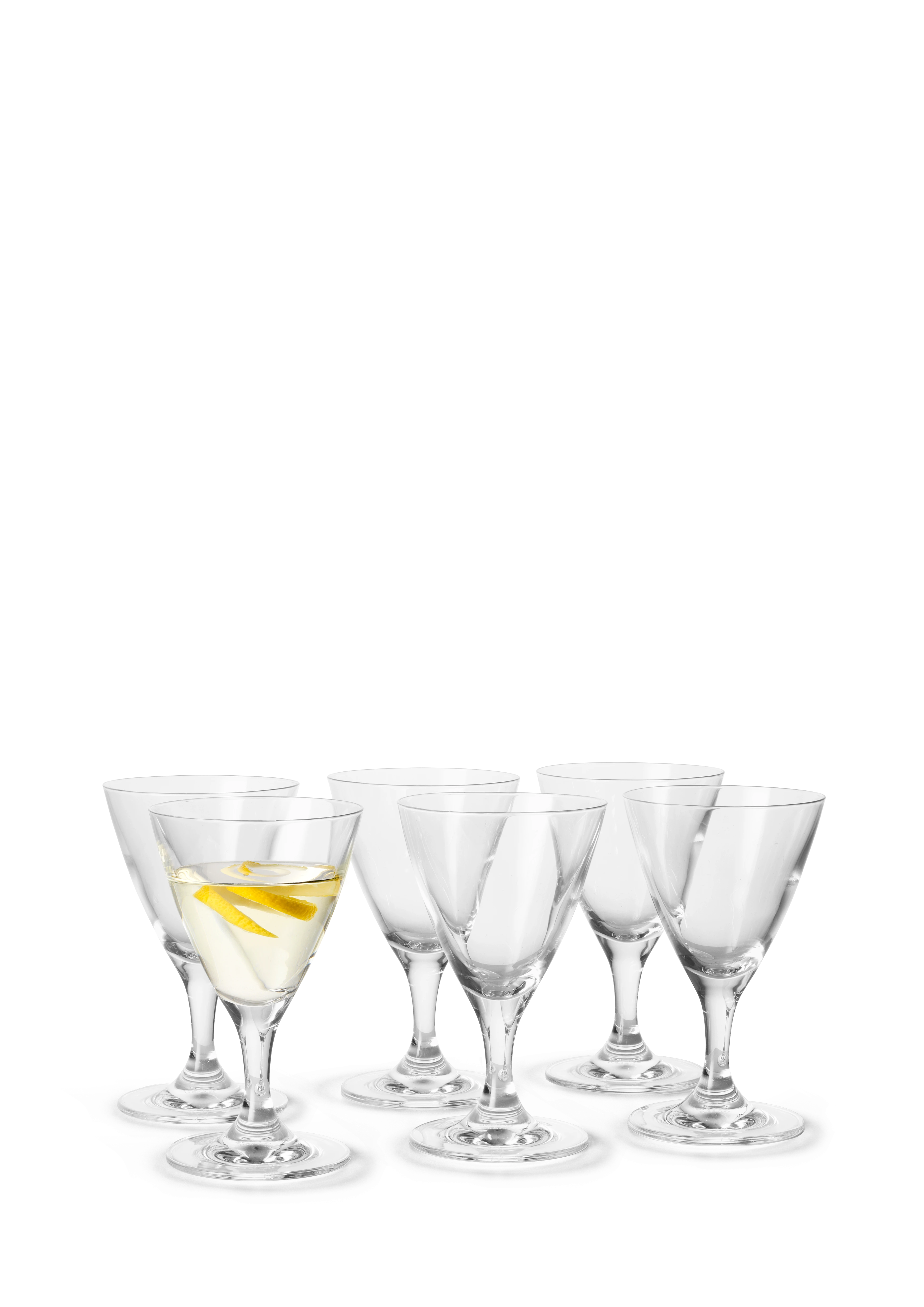 Cocktail Glass 20 cl 6 pcs. from Holmegaard in Clear color, made of Glass