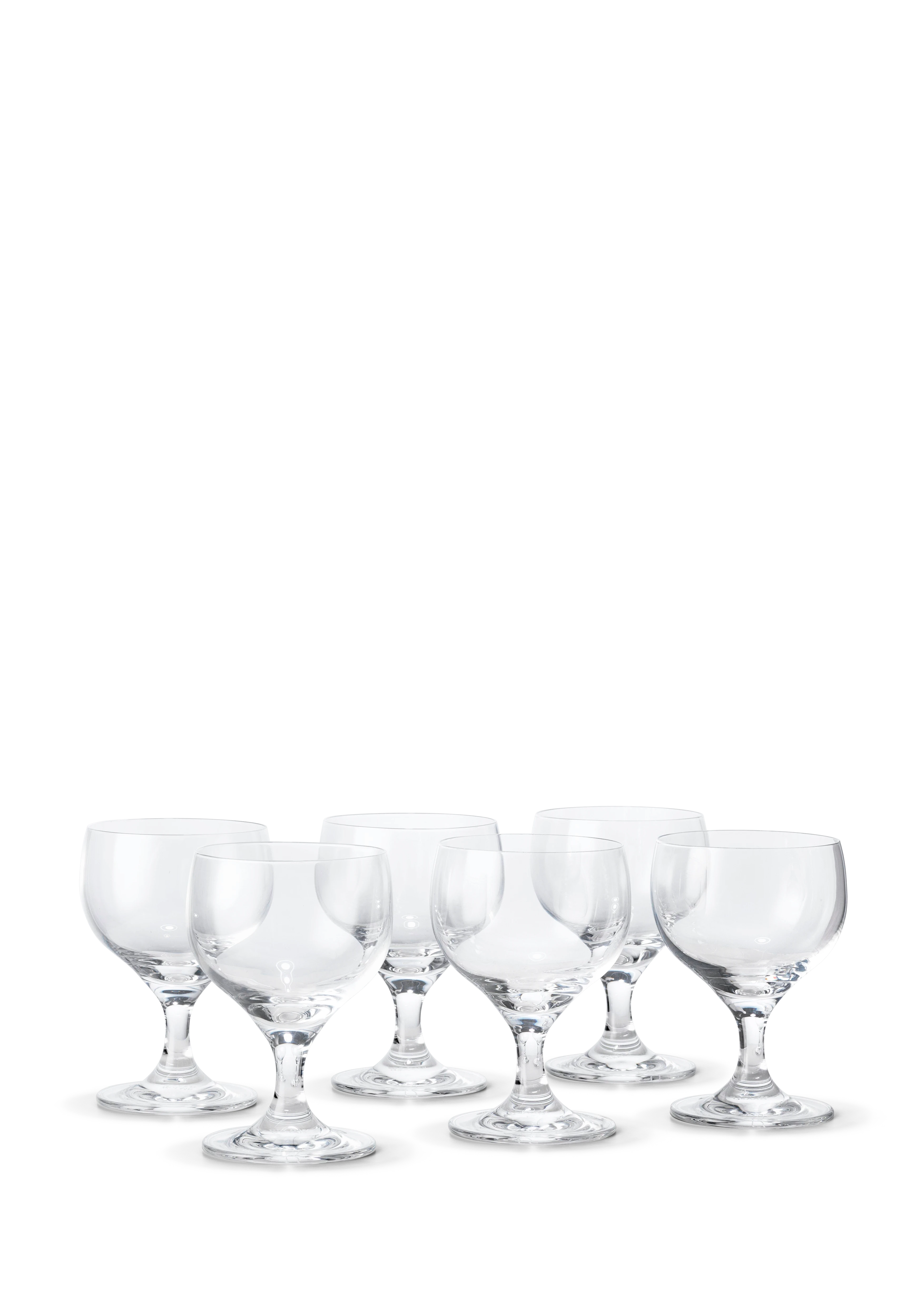 Dessertvinsglas 19,5 cl 6 stk. fra Holmegaard i farven Klar, lavet af Glas