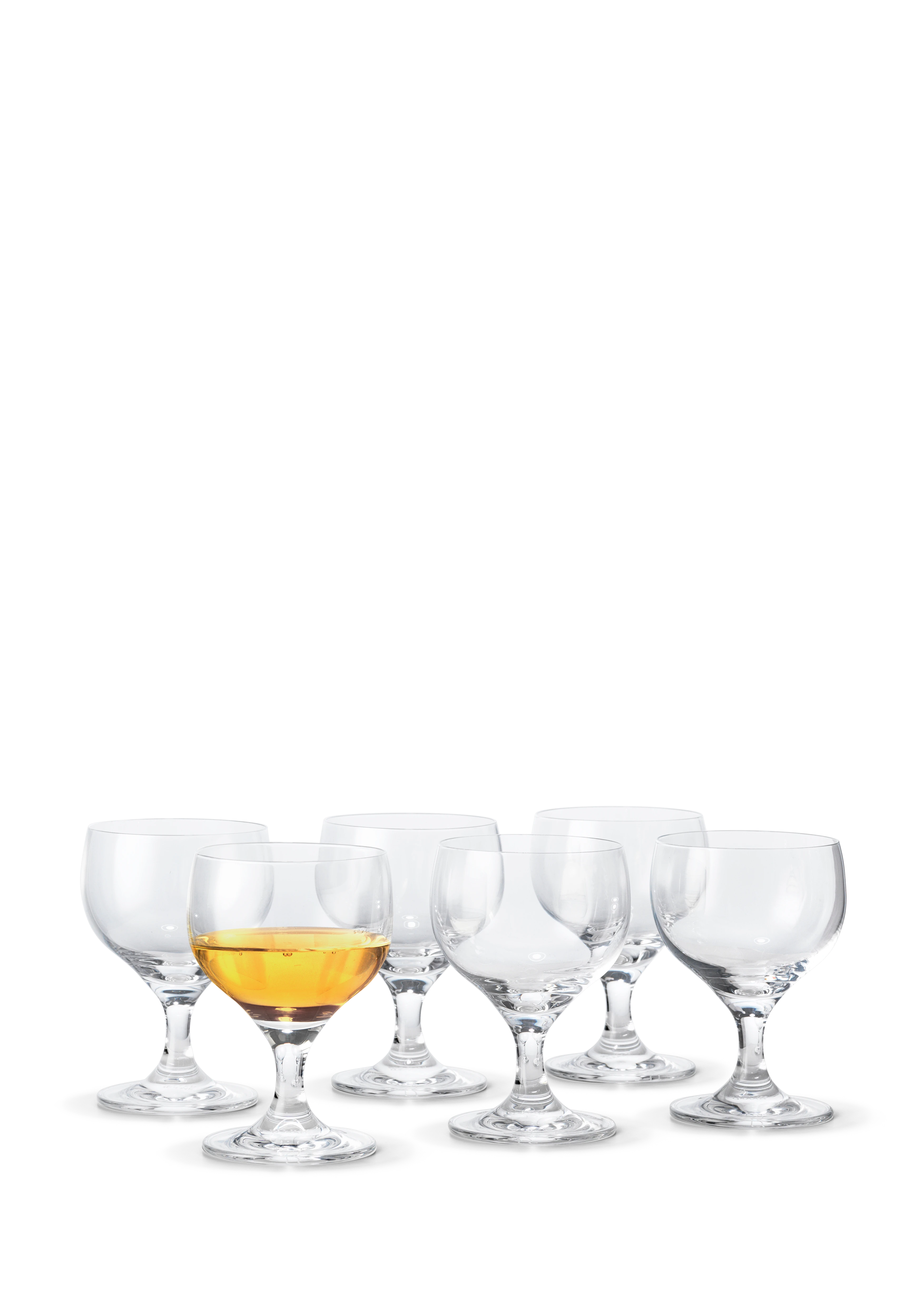 Dessertvinsglas 19,5 cl 6 stk. fra Holmegaard i farven Klar, lavet af Glas