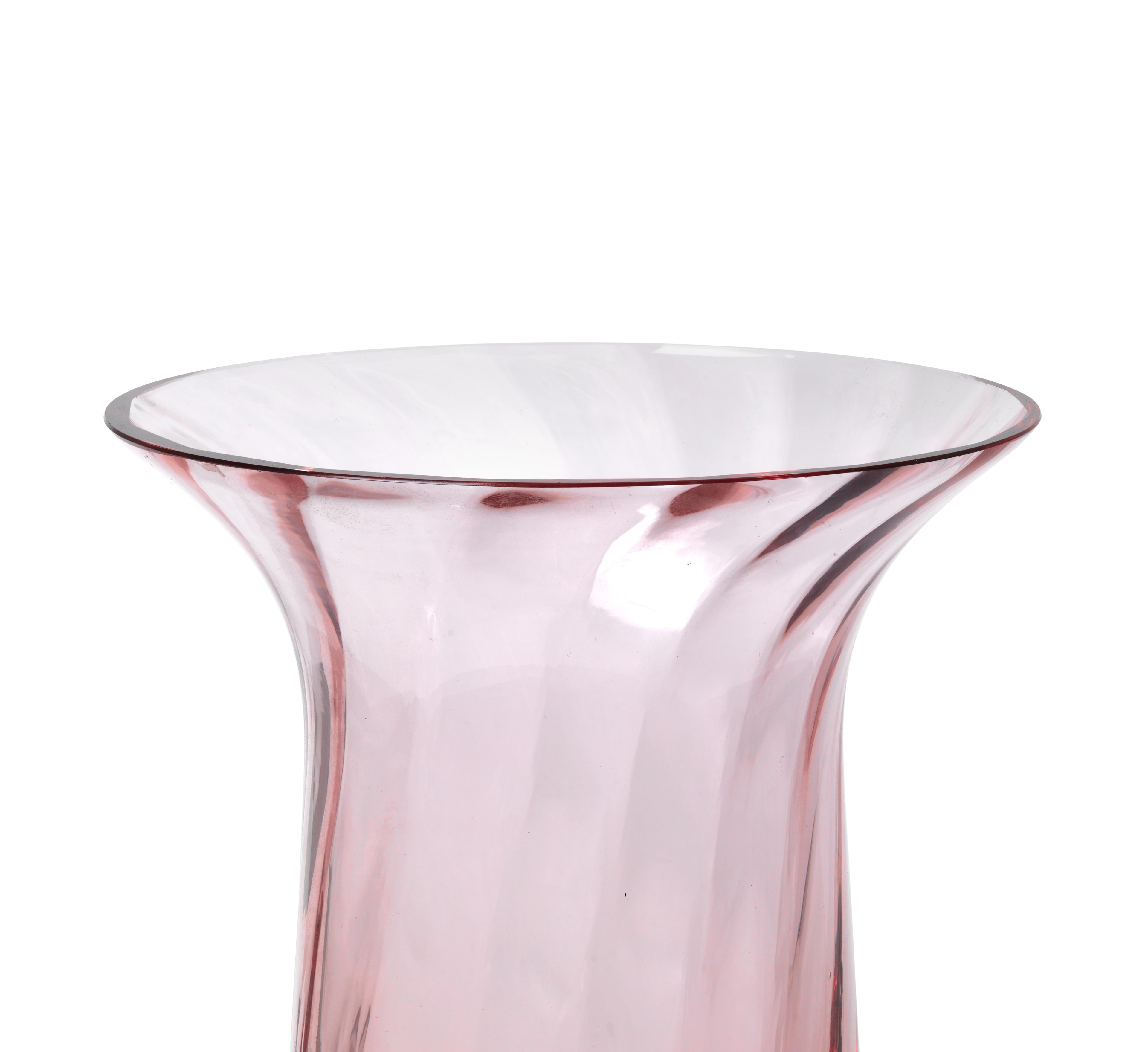 Optic Jubilæums Vase H16 fra Rosendahl i farven Blush, lavet af Glas