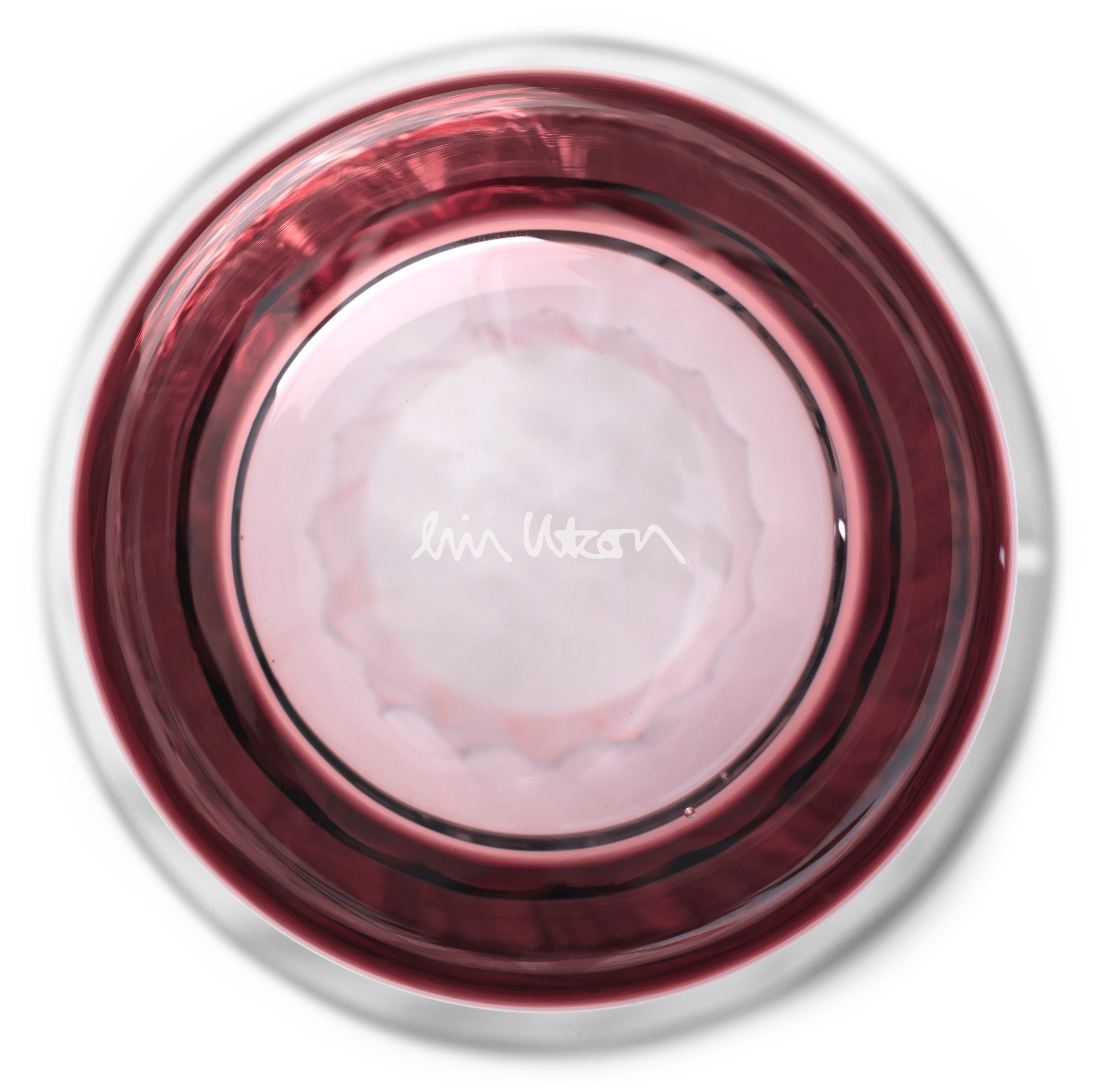 Optic Jubilæums Vase H16 fra Rosendahl i farven Blush, lavet af Glas