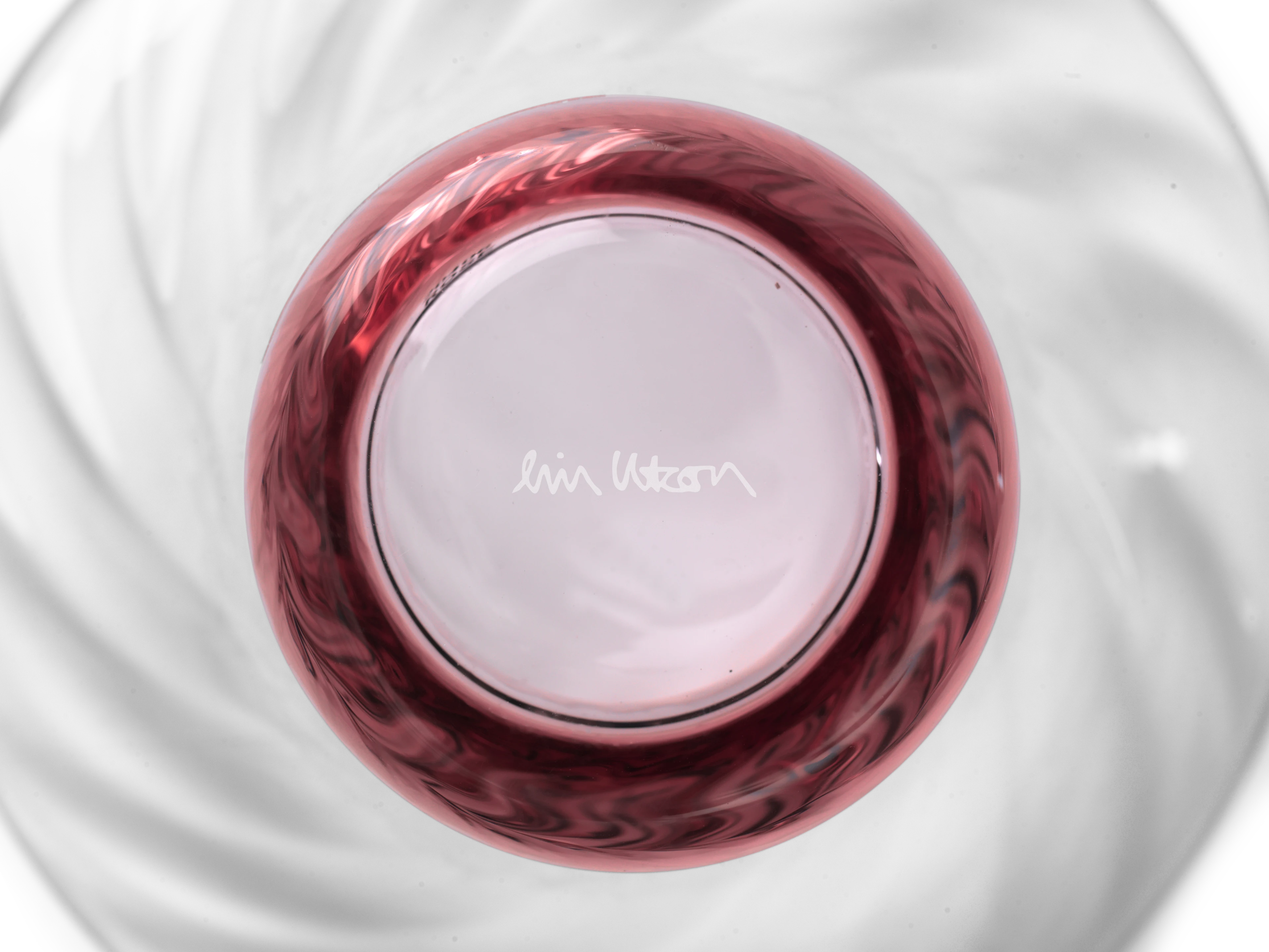 Optic Anniversary Tealight Holder Ø11 from Rosendahl in Blush color, made of Glass