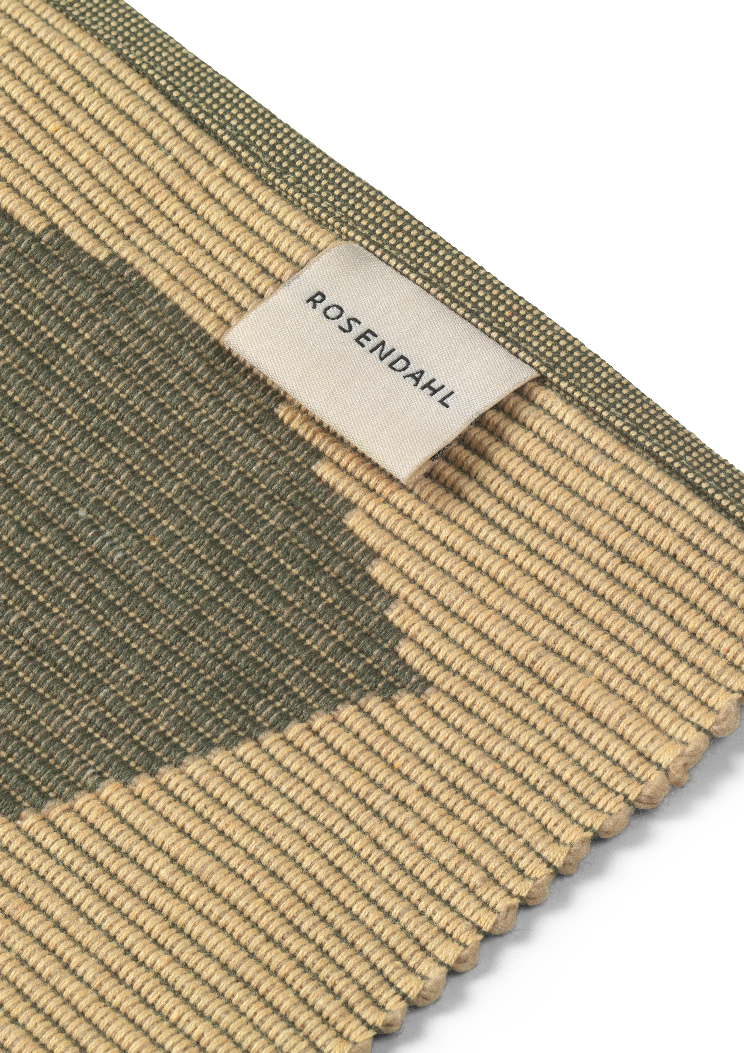 Outdoor Natura Tischset 43x30 cm von Rosendahl in der Farbe Grün/Beige, hergestellt aus Baumwollmischung