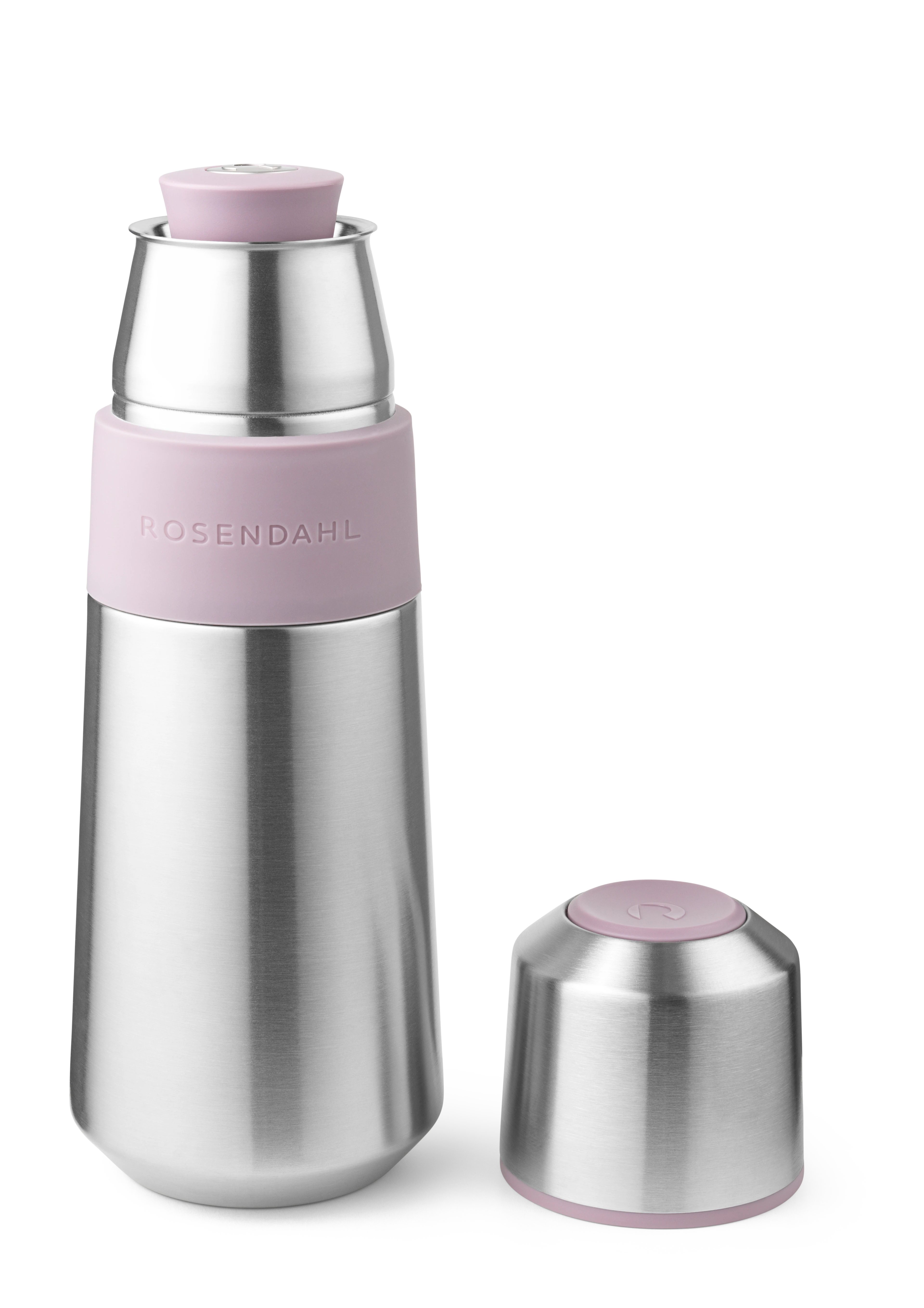 Thermos flask 65 cl from Rosendahl in Lavender color, made of Metal