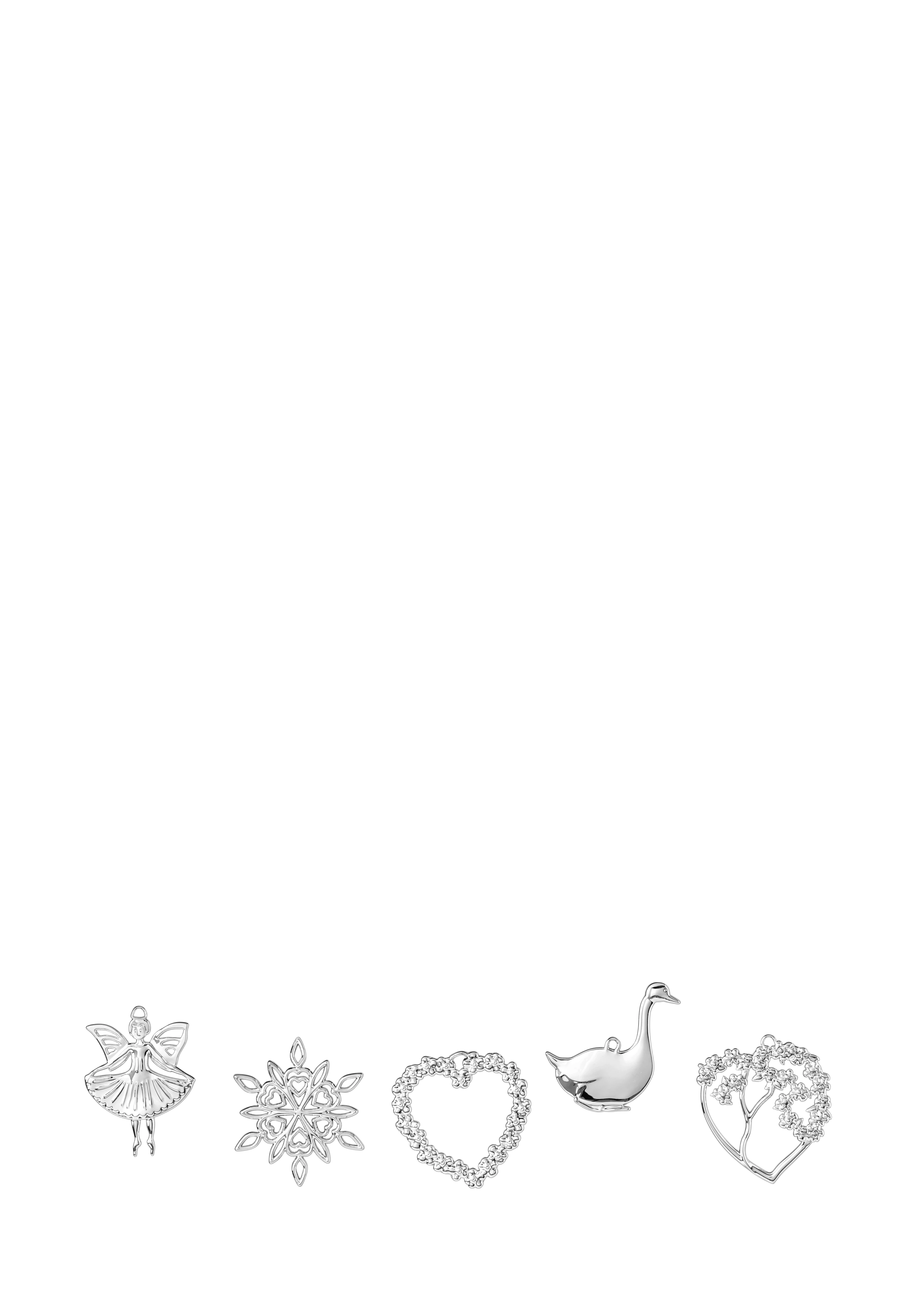 Karen Blixen Box 2022 H4.5 5 st. från Rosendahl i färgen Försilvrad, tillverkad av Metall