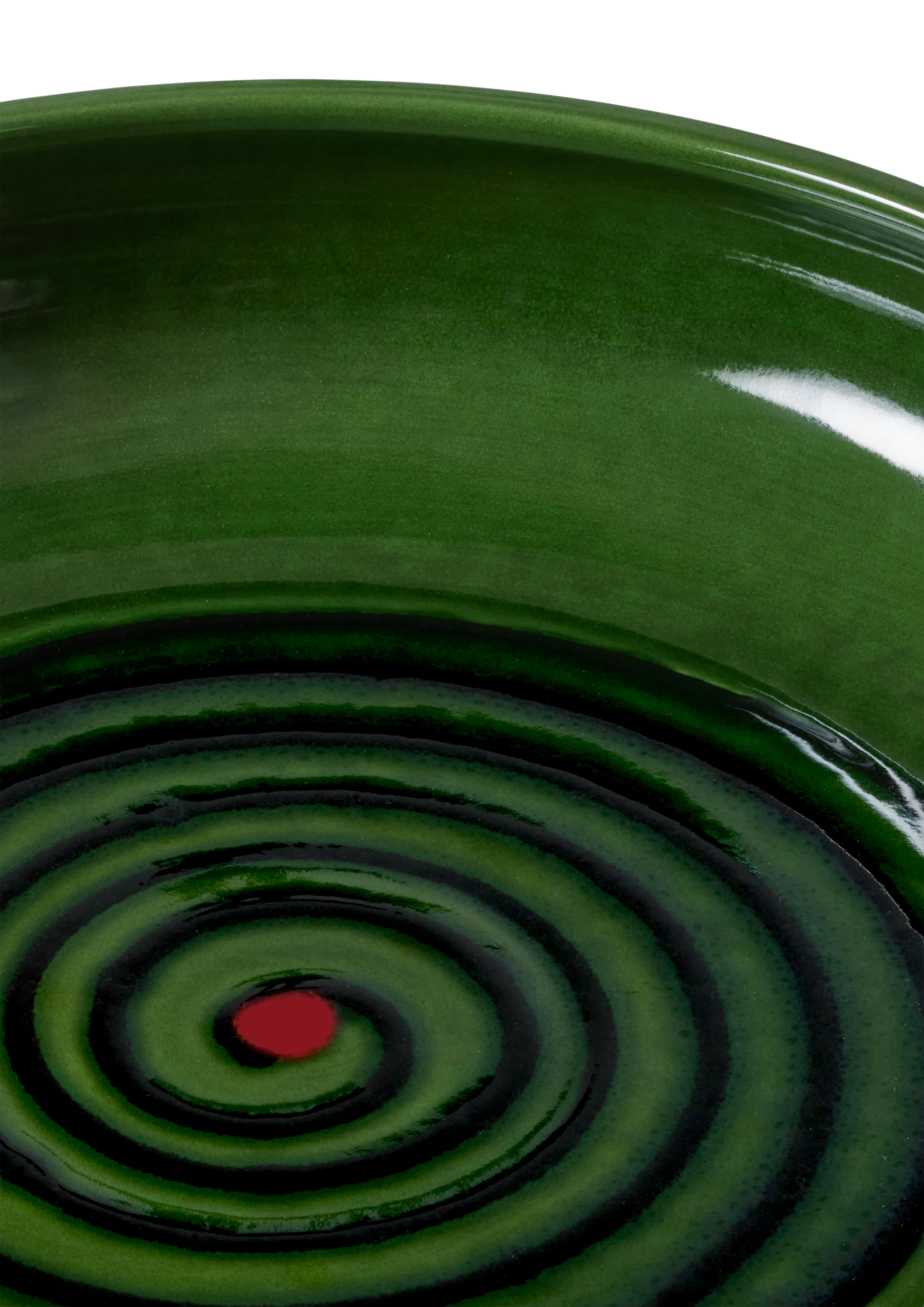 Fat Ø34 cm fra Kähler i fargen Sage green, laget av Keramikk