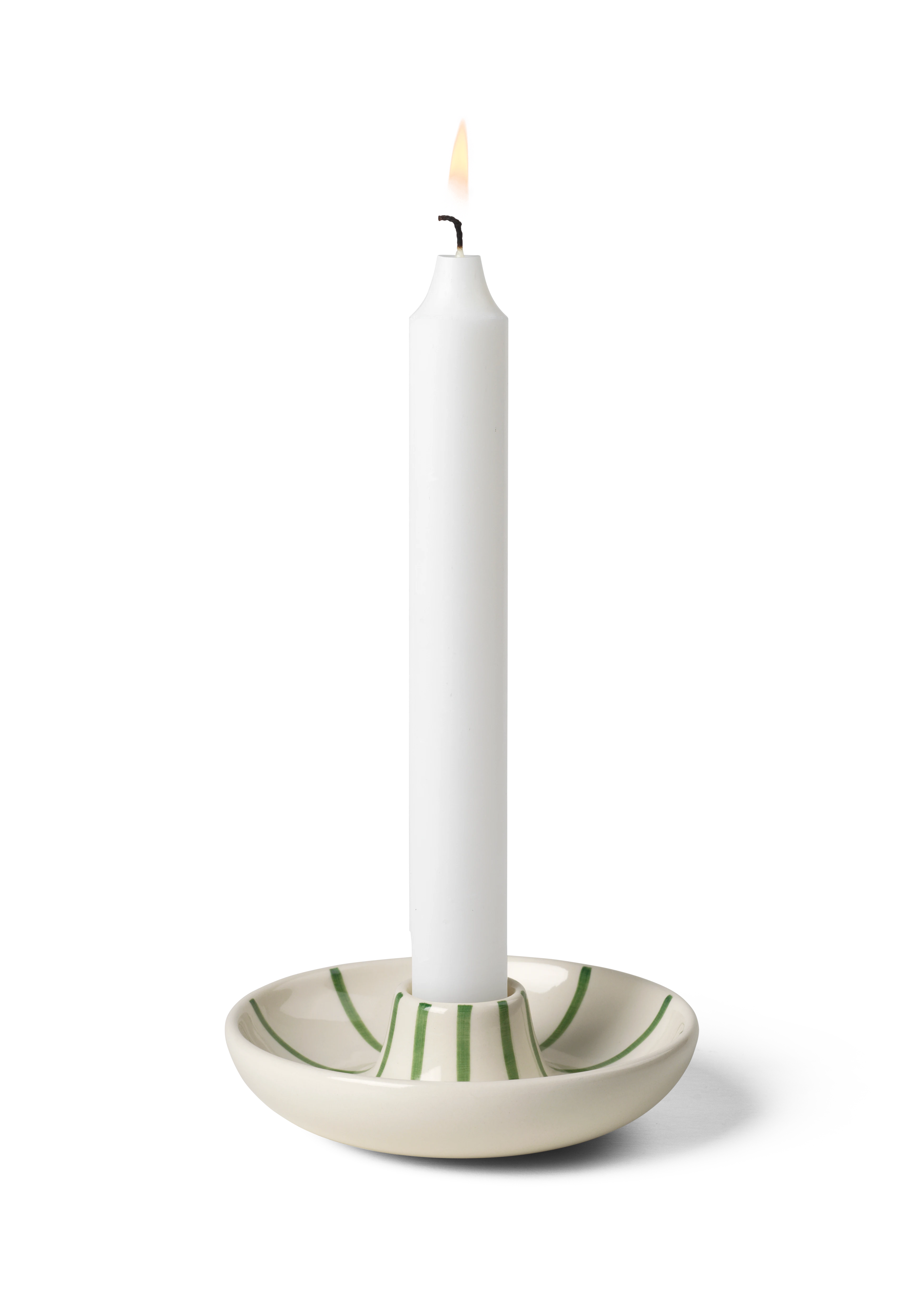 Candle holder H3.5 cm from Kähler in Green color, made of Ceramics
