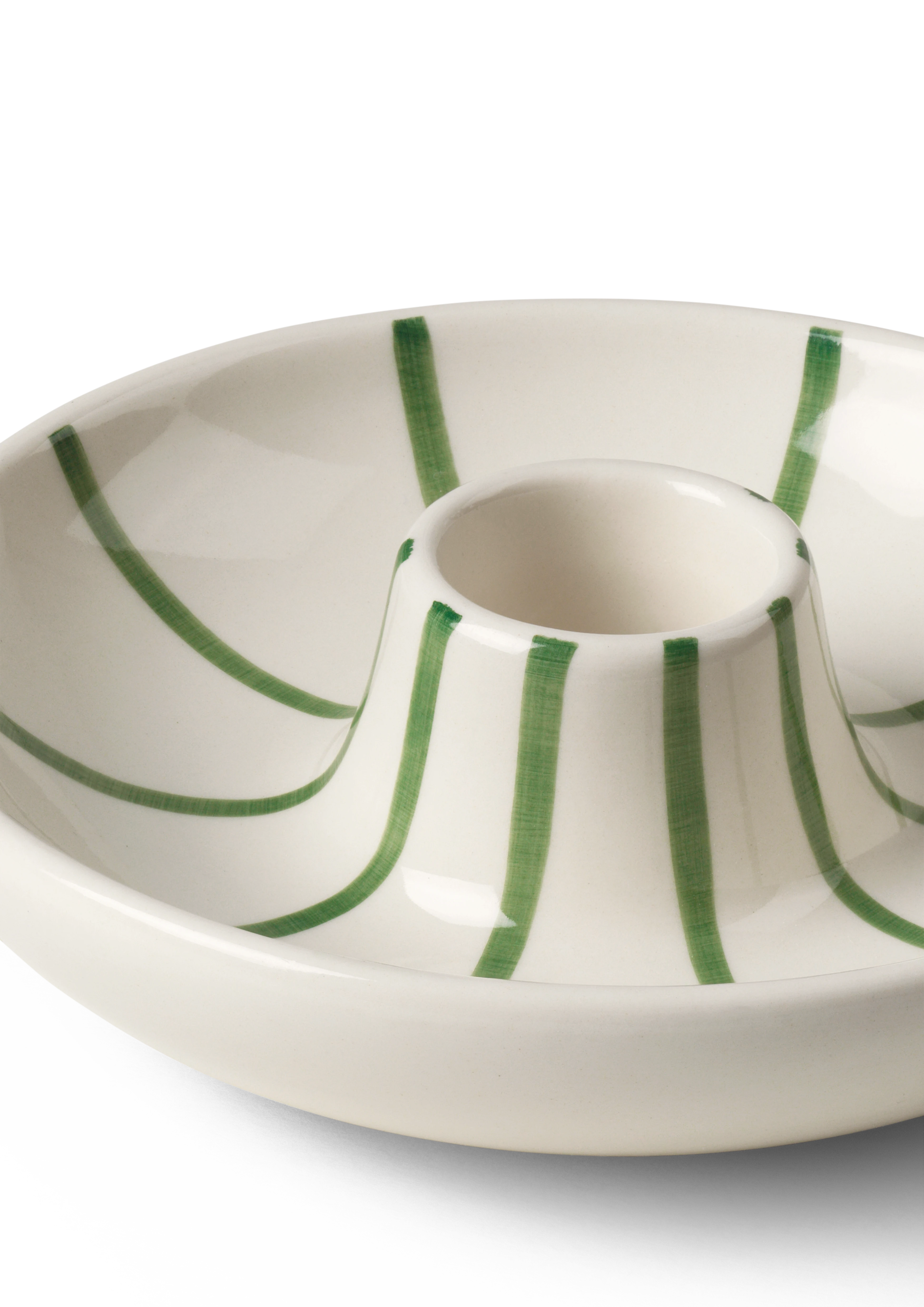Candle holder H3.5 cm from Kähler in Green color, made of Ceramics