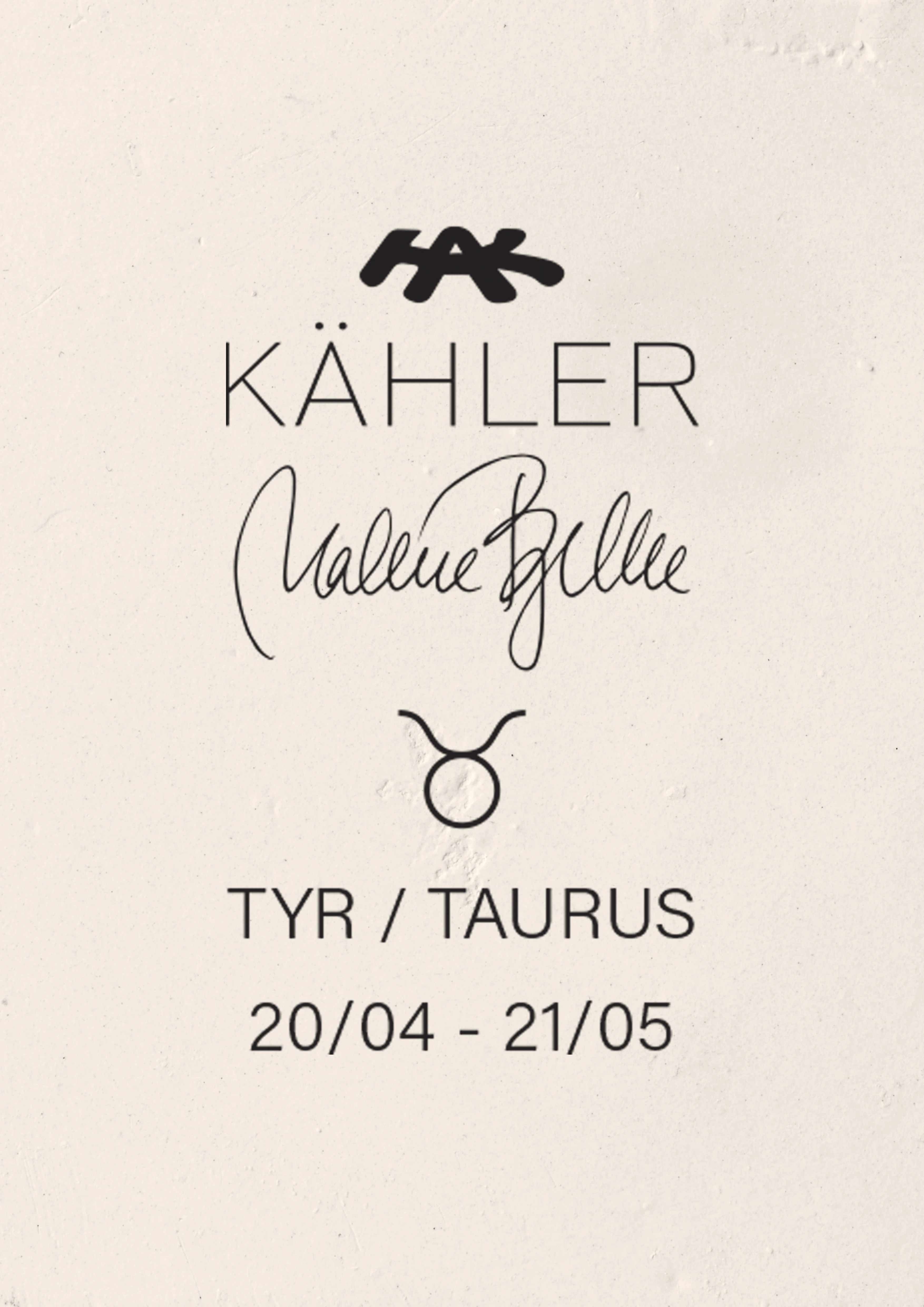 Tyr H12 fra Kähler i farven Hvid, lavet af Keramik