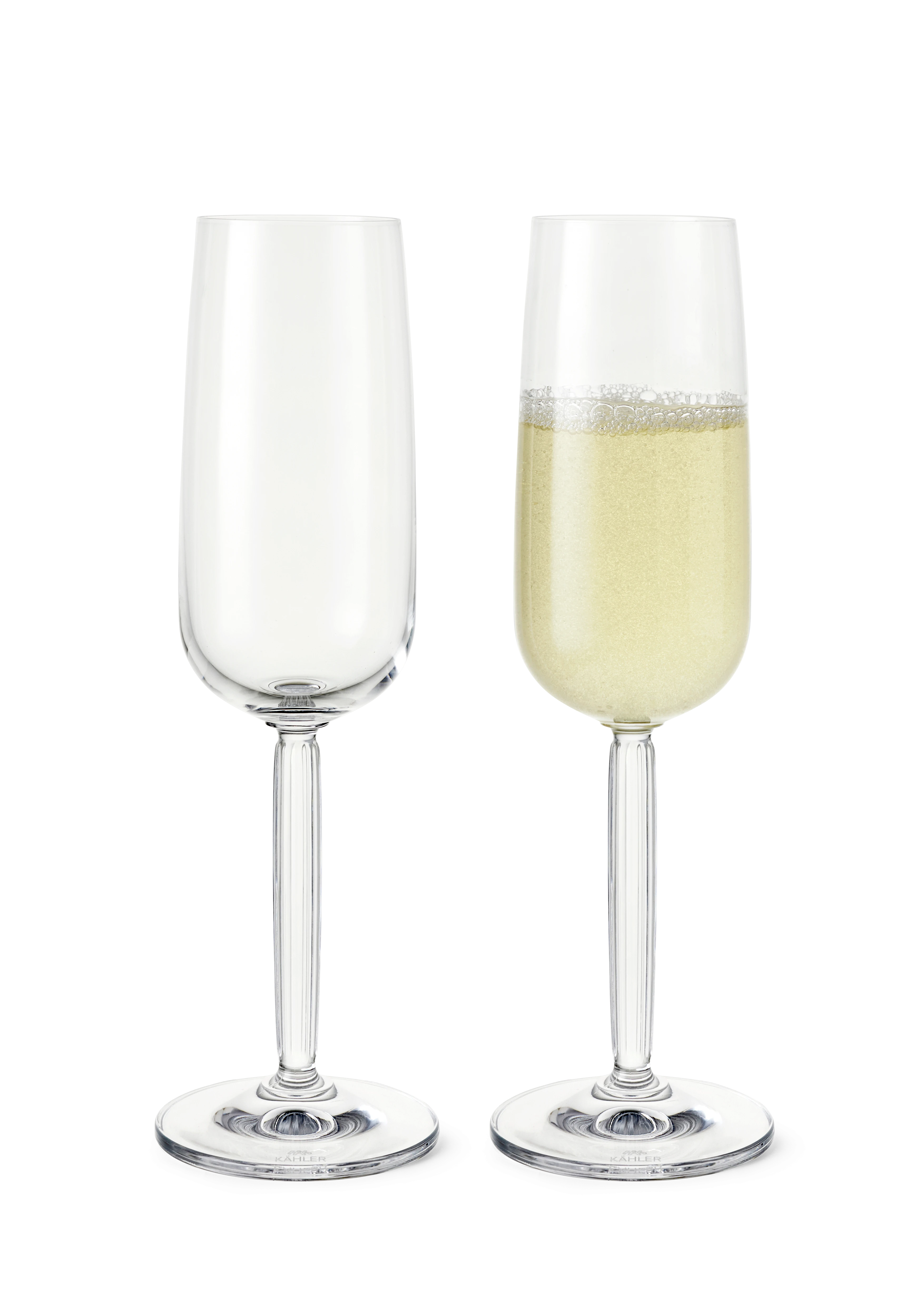 Champagneglas 24 cl 2 st. från Kähler i färgen Klar, tillverkad av Glas