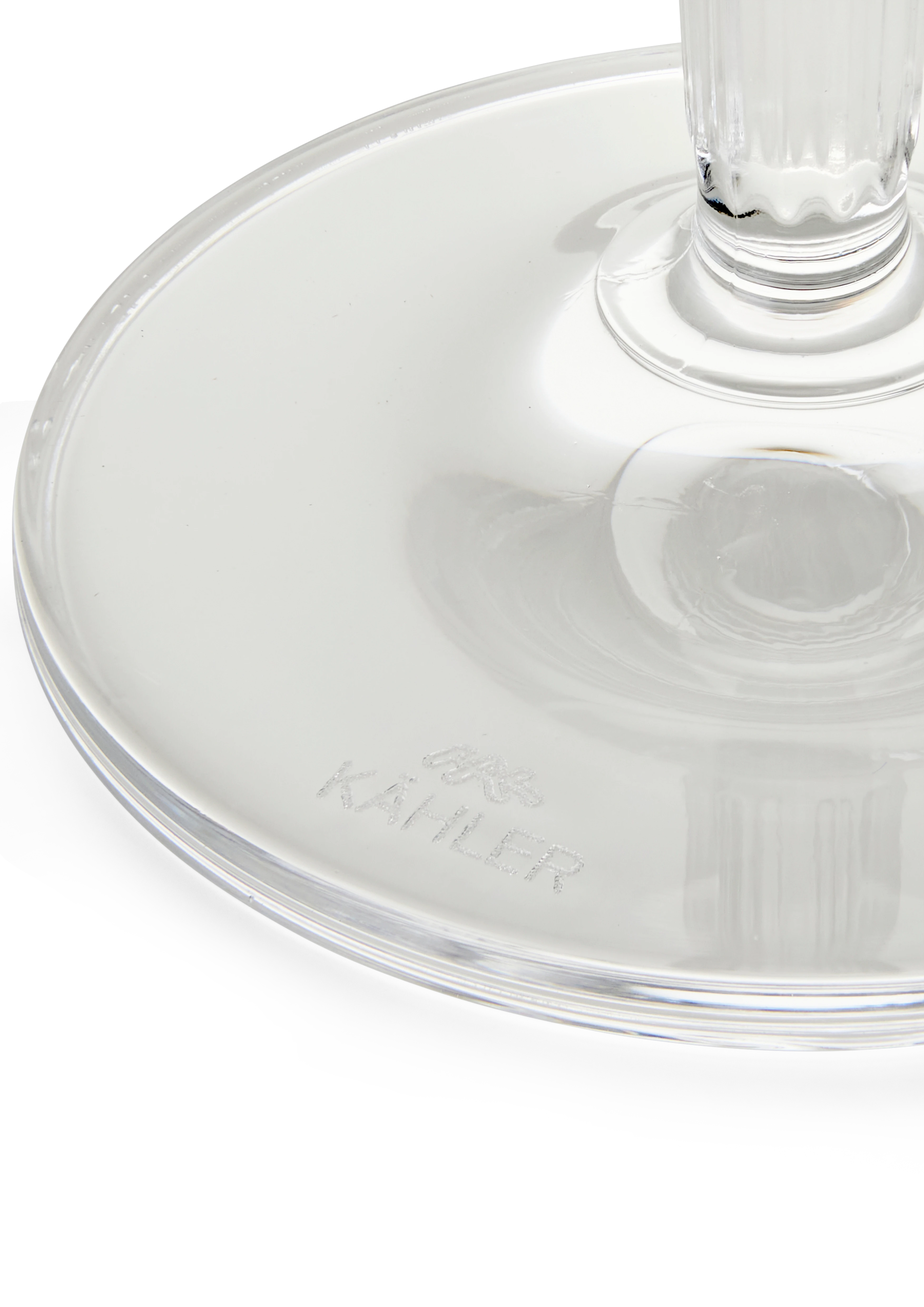 Champagne Glass 24 cl 2 pcs. from Kähler in Clear color, made of Glass