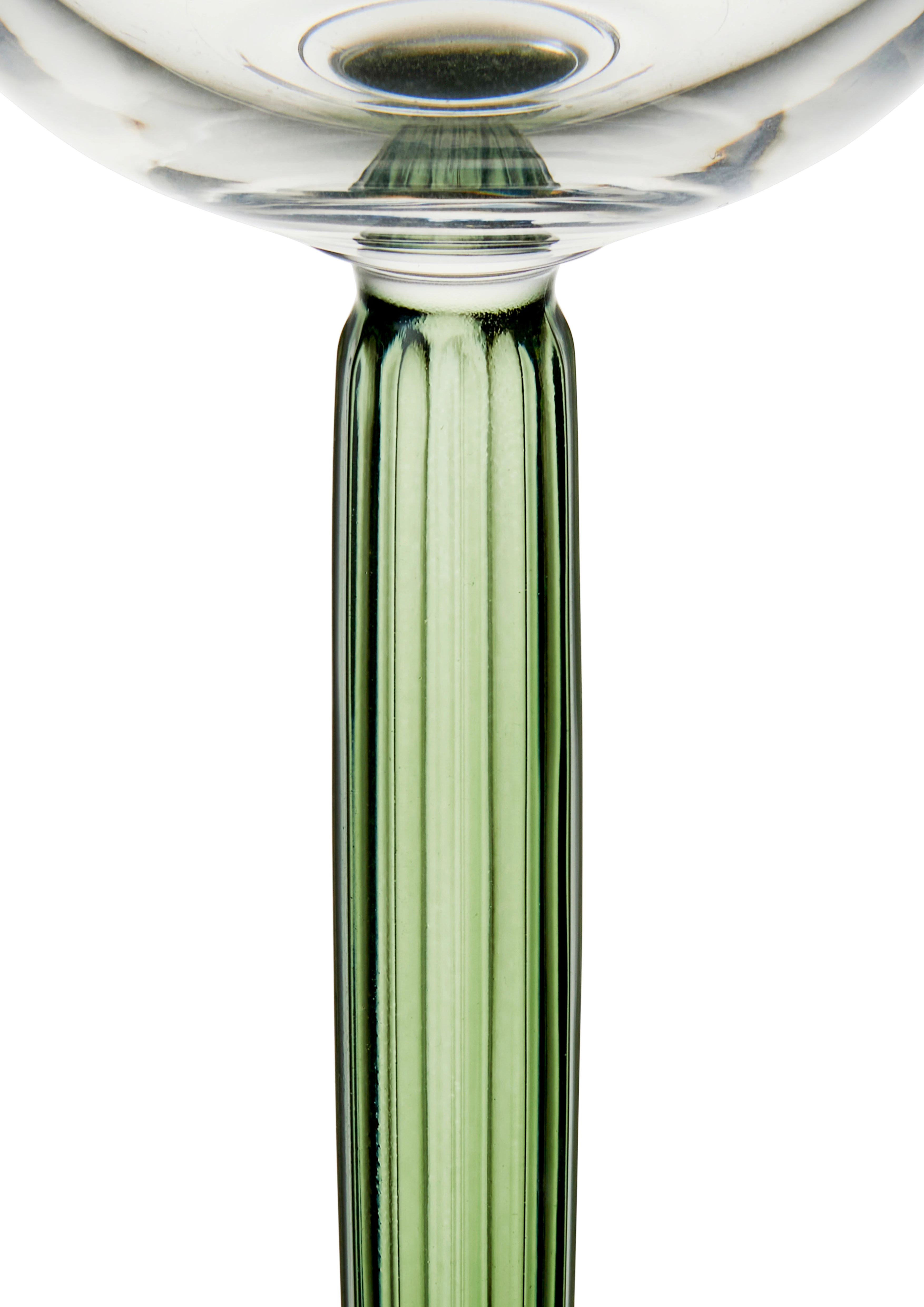 Champagneglas 24 cl 2 st. från Kähler i färgen Grön, tillverkad av Glas