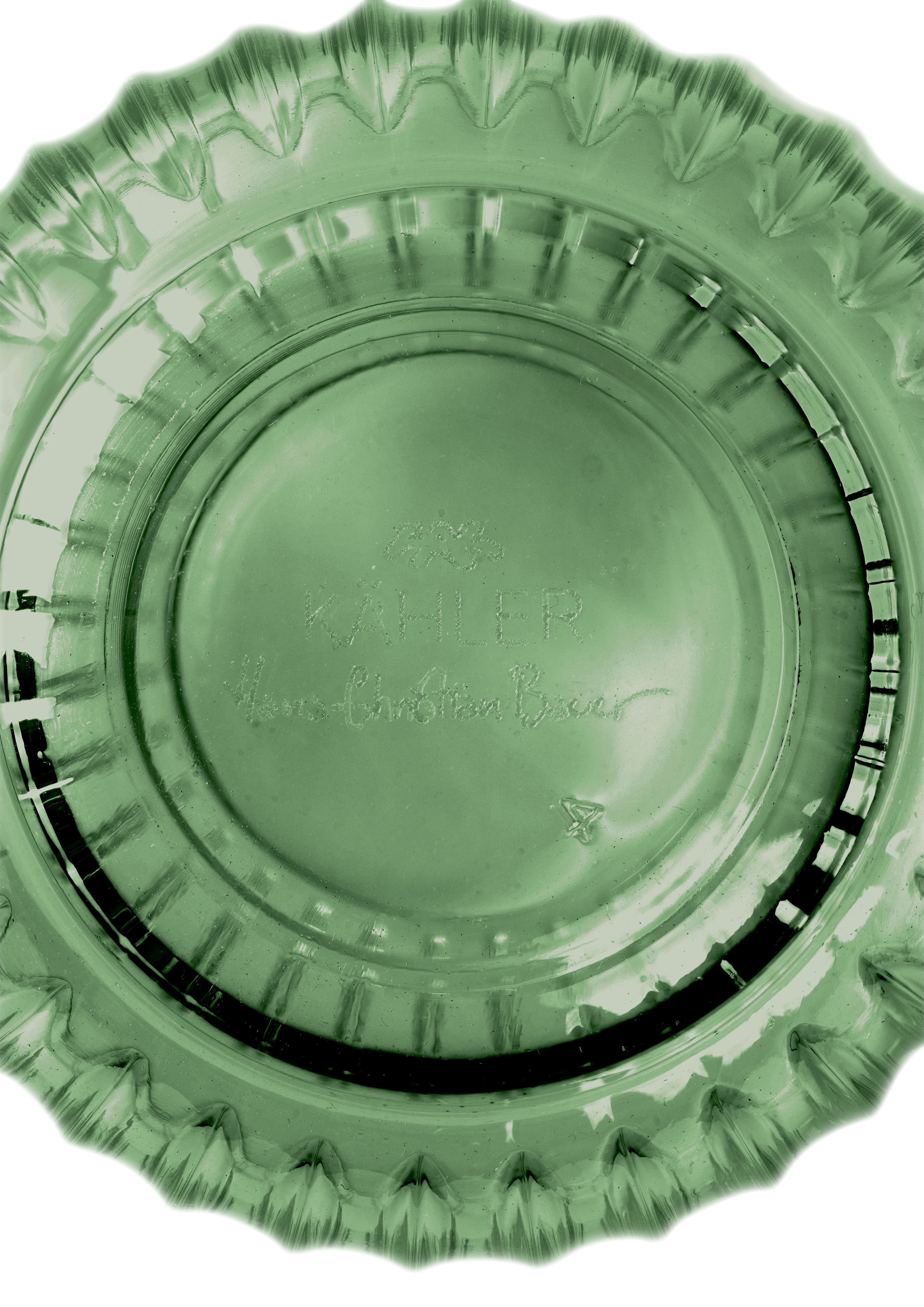 Tumbler 37 cl 4 pcs. from Kähler  in Green color, made of Glass