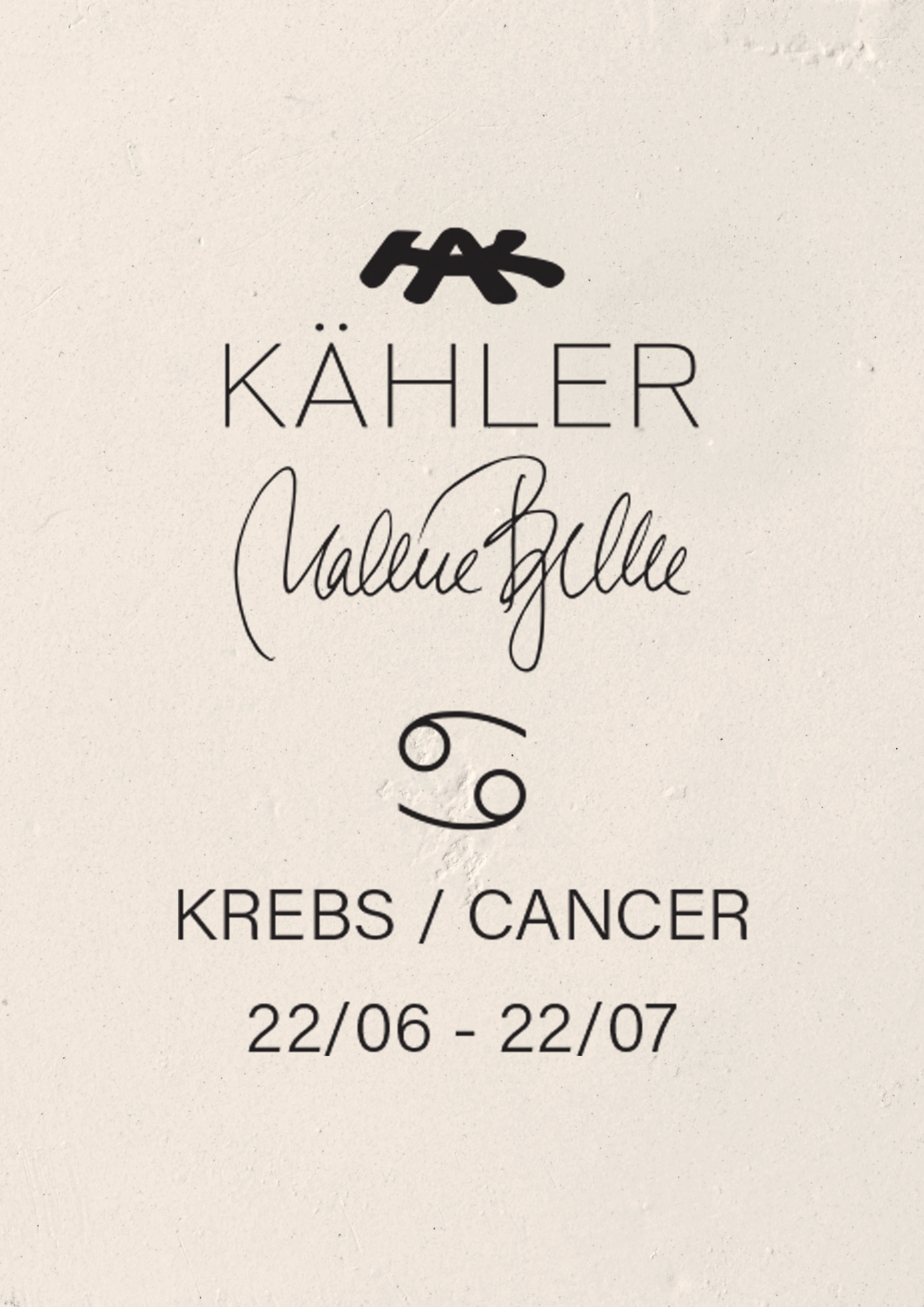 Krebs H16 fra Kähler i farven Hvid, lavet af Keramik