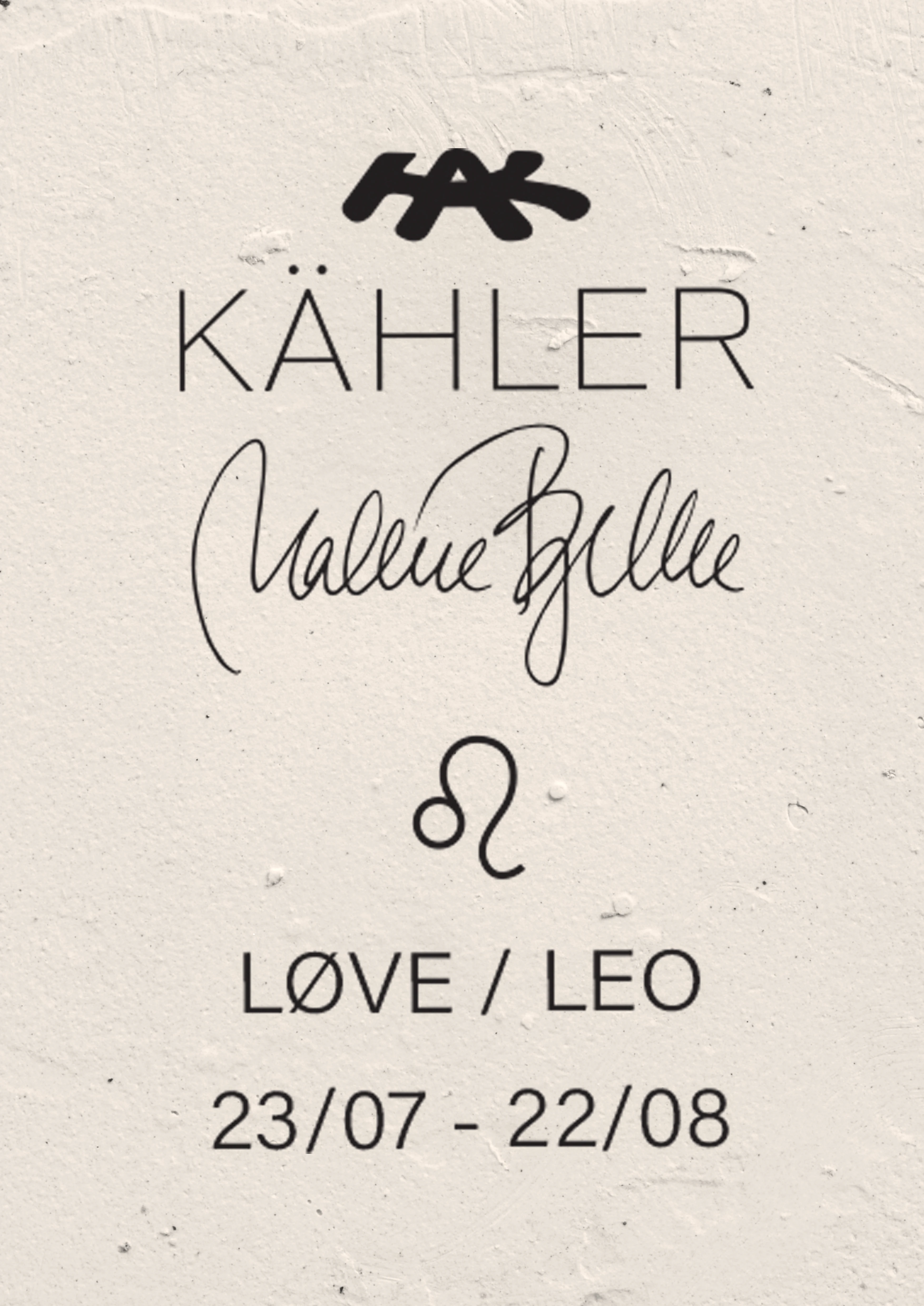 Leo H30 from Kähler  in White color, made of Ceramics