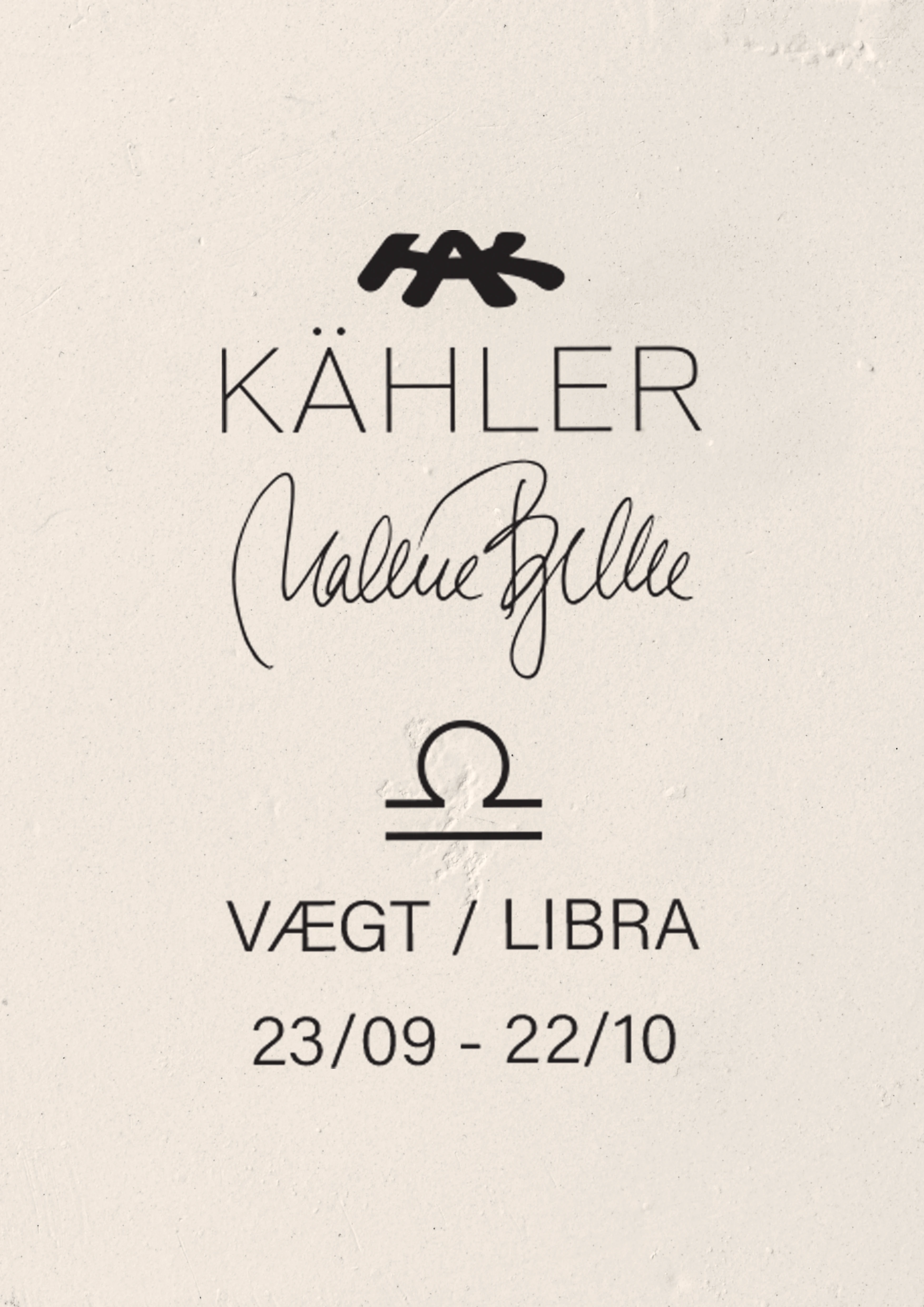 Libra H28 from Kähler  in White color, made of Ceramics