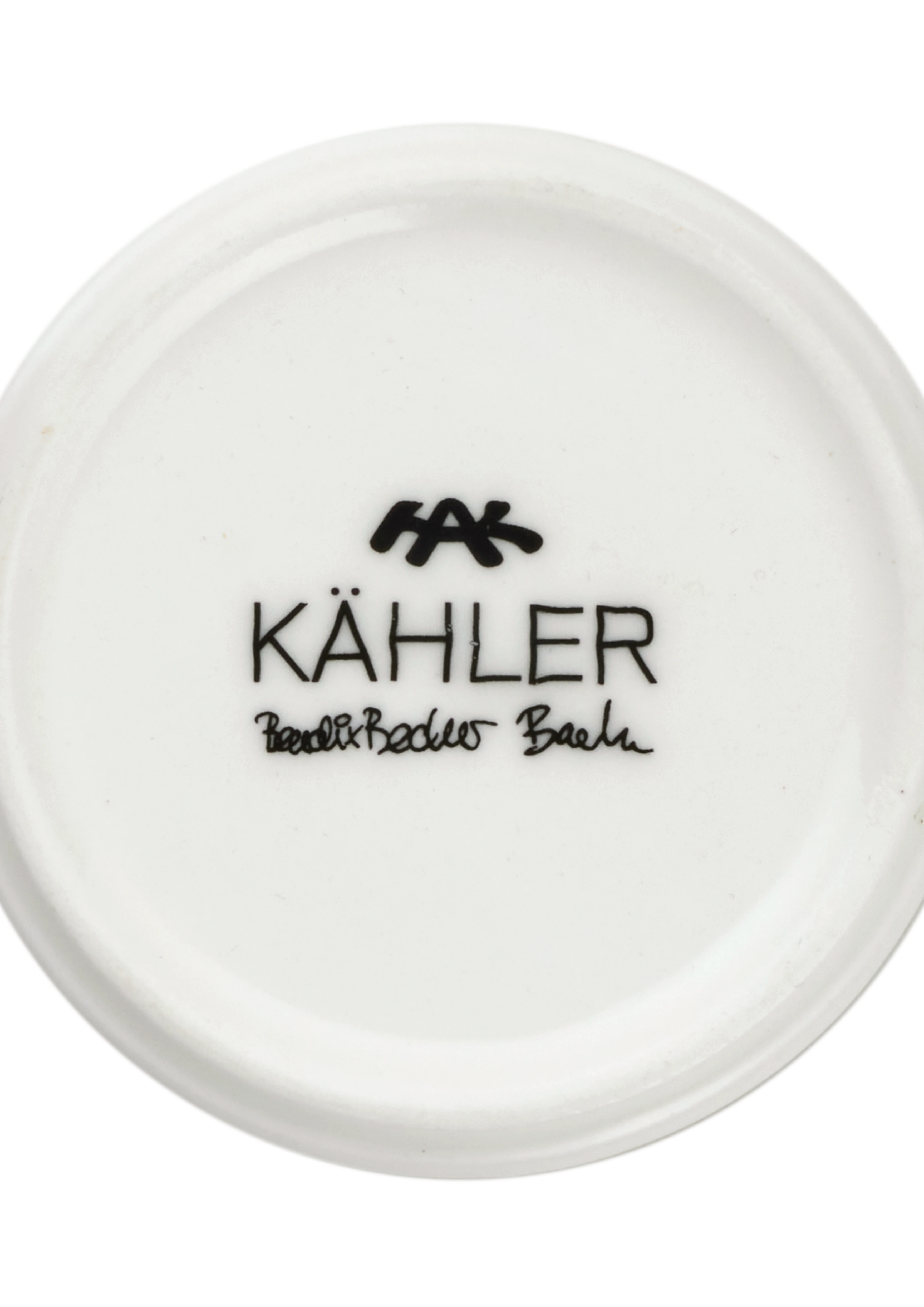 Ljuslykta hög H19 cm från Kähler i färgen Guld, tillverkad av Keramik