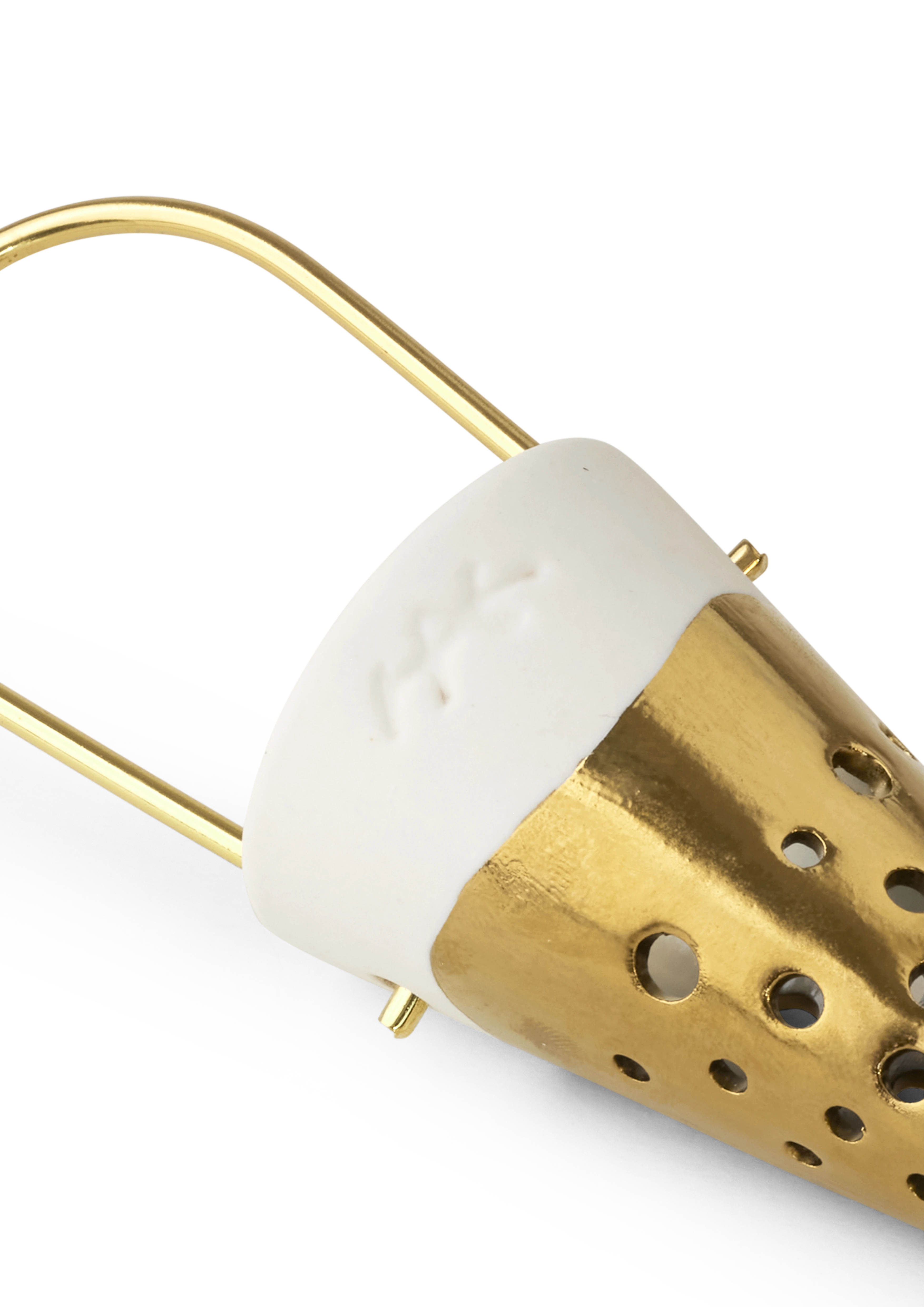 Cone H15.5 cm from Kähler in Gold color, made of Ceramics