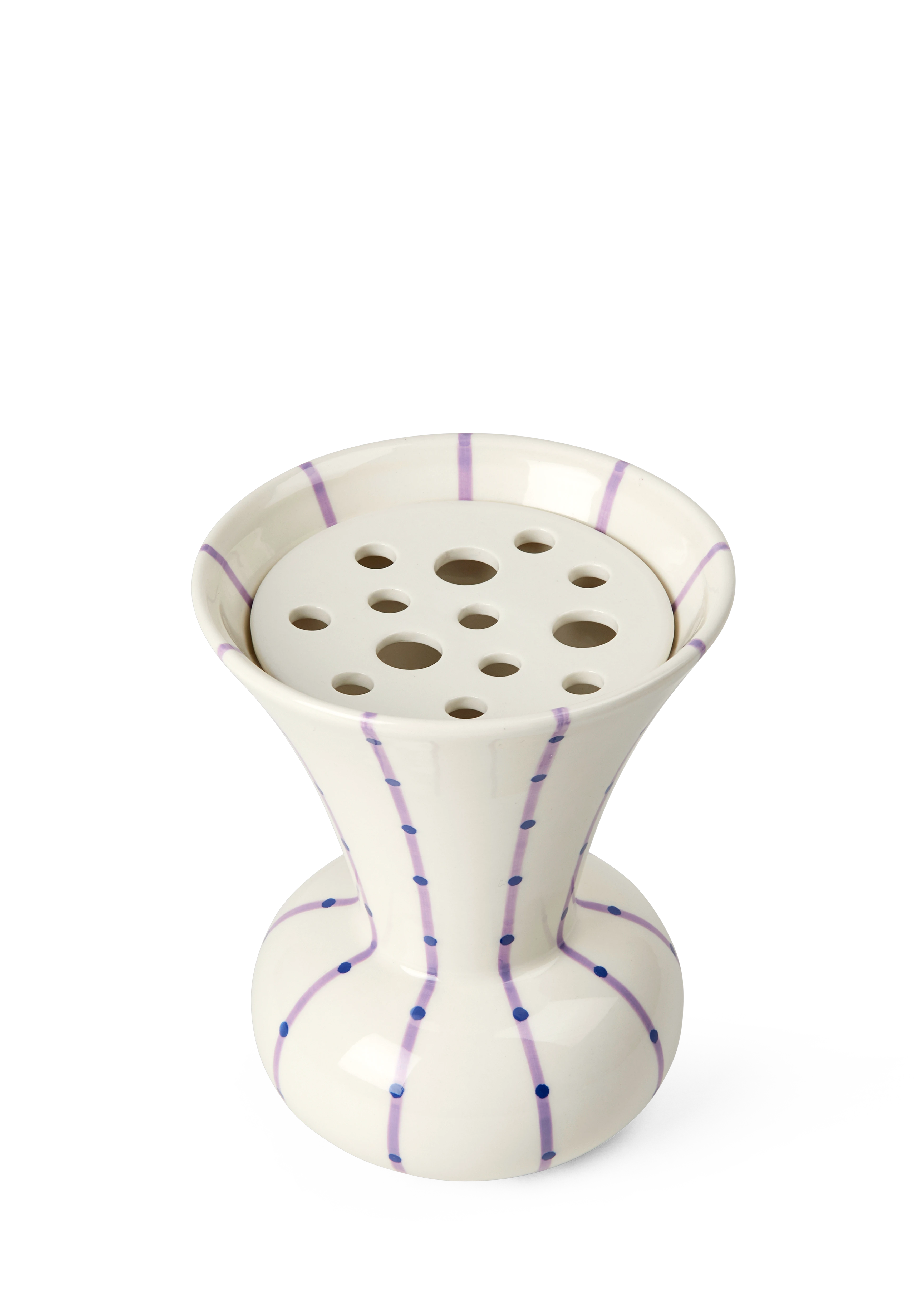 Vase H15 cm from Kähler  in Purple color, made of Ceramics