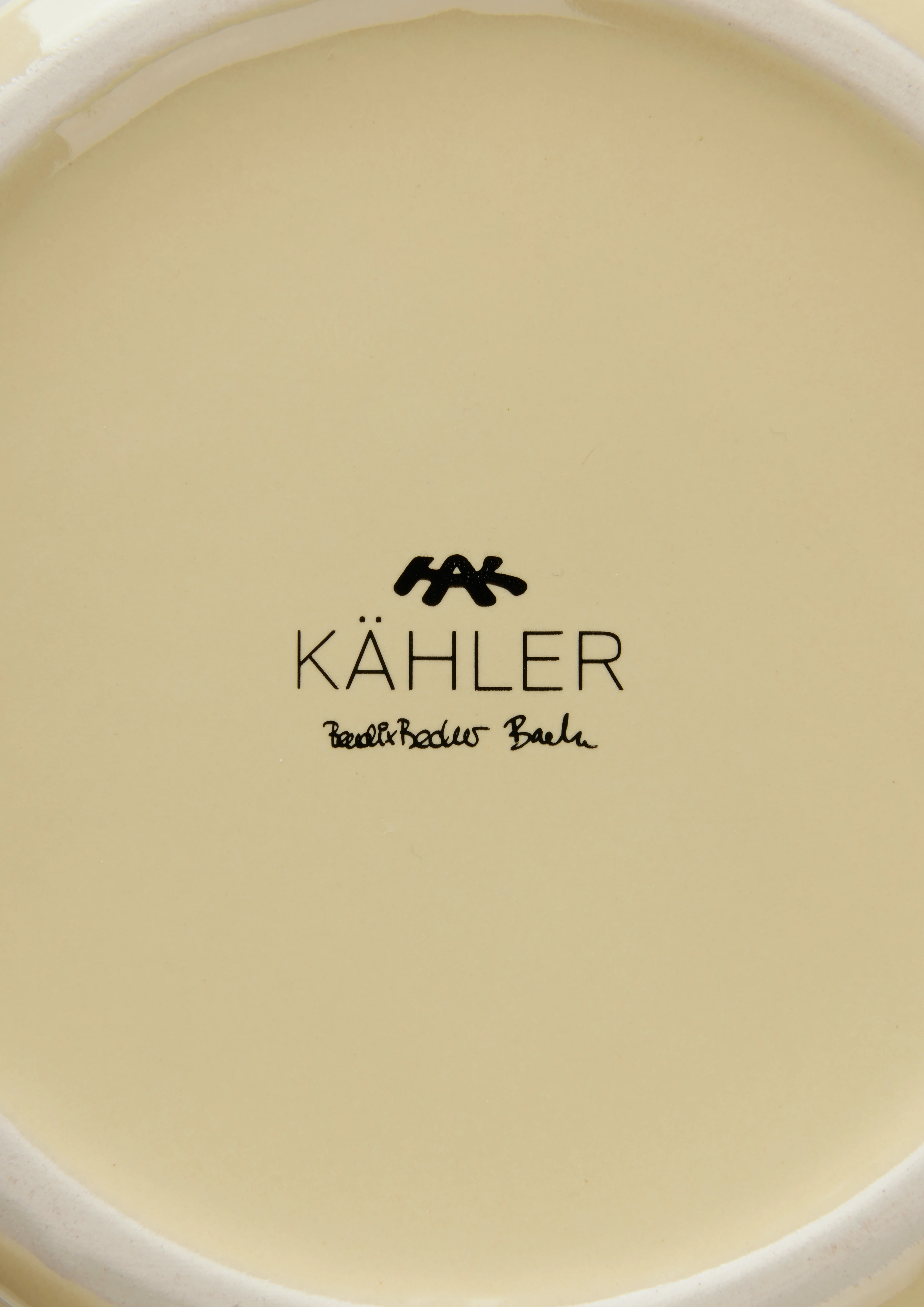 Vase H18 cm from Kähler  in Sweet honey color, made of Ceramics