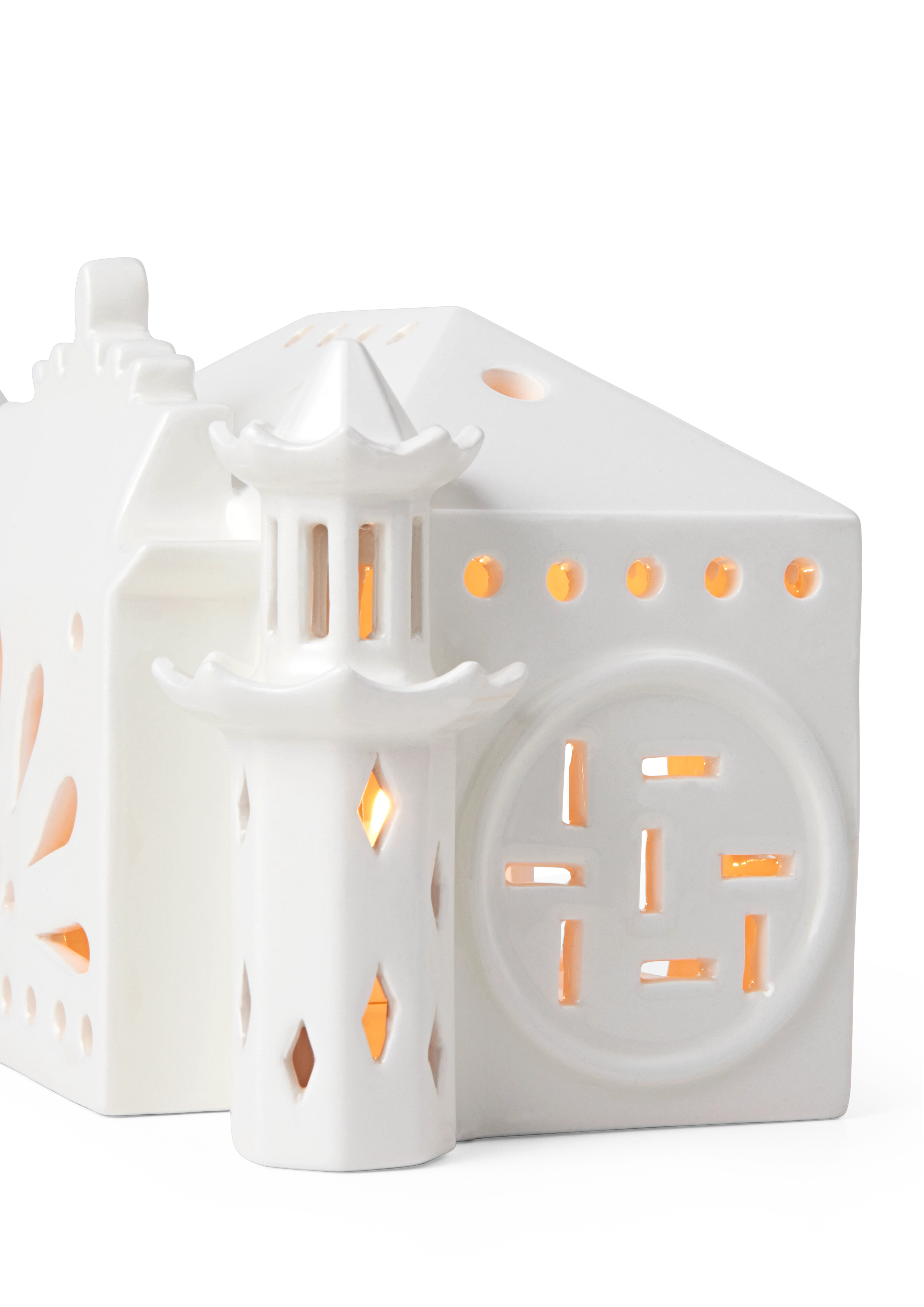 Lighthouse Pantomime Theatre from Kähler  in White color, made of Ceramics