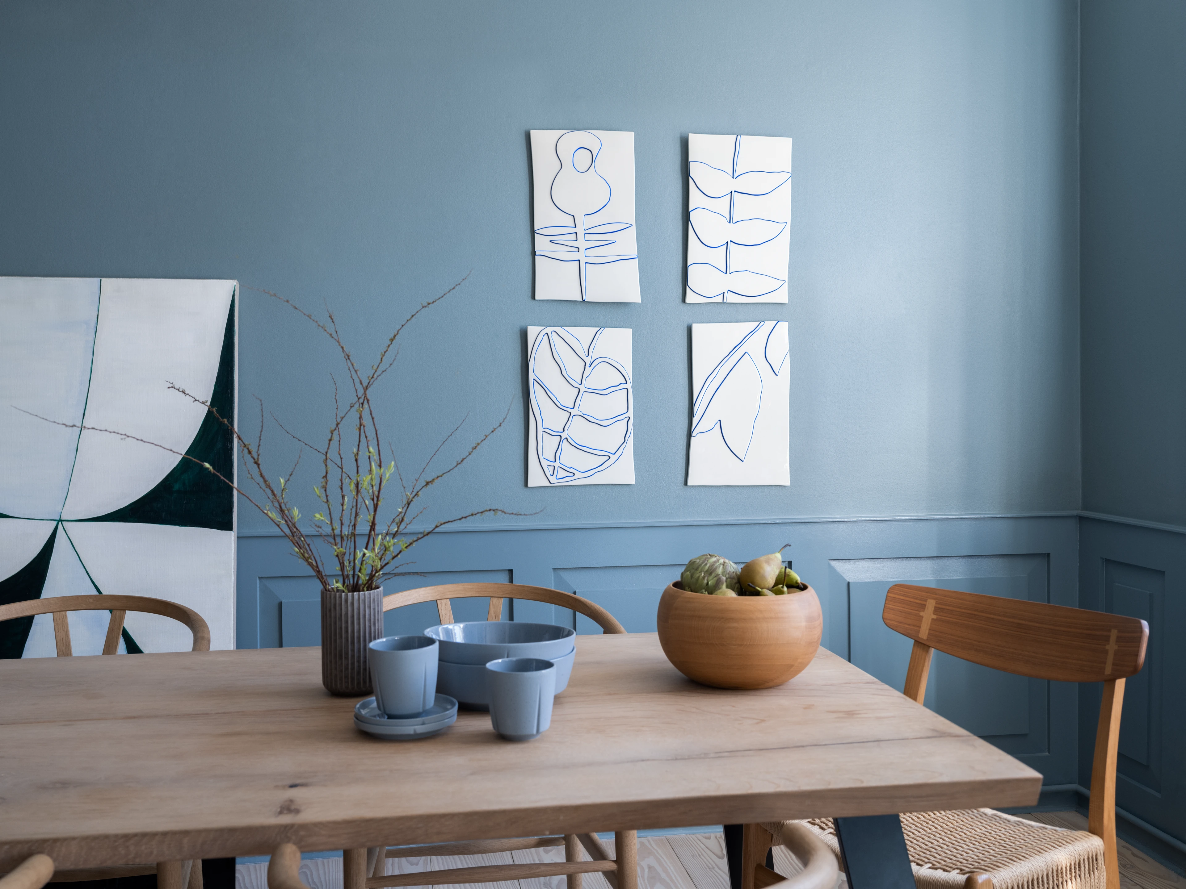 krone 28x43cm fra Kähler i farven Hvid, lavet af Keramik