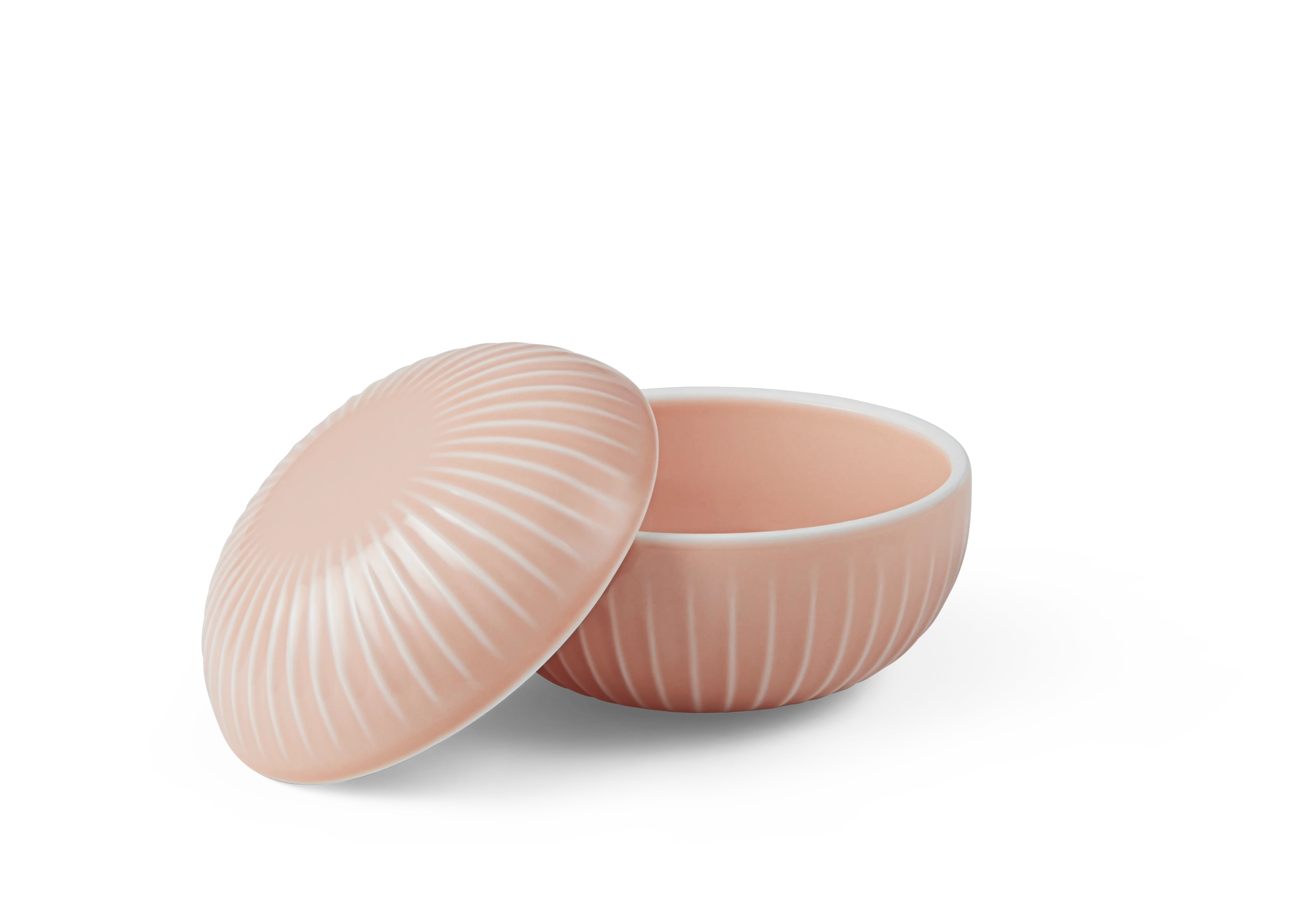 Bonbonniere Ø12 cm from Kähler  in Nude color, made of Ceramics