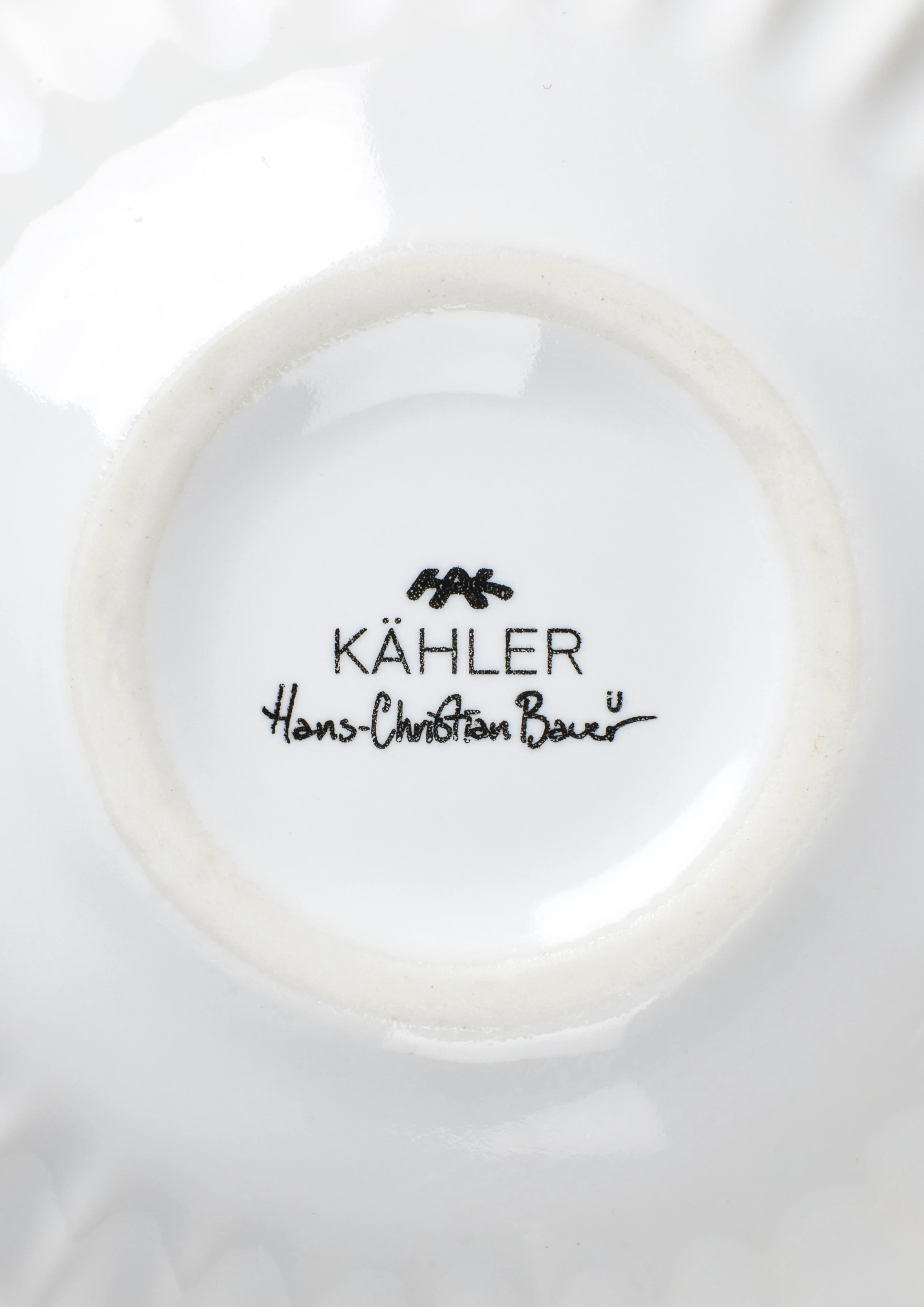 Vase miniature 3 pcs. from Kähler  in Red/Green/White color, made of Ceramics