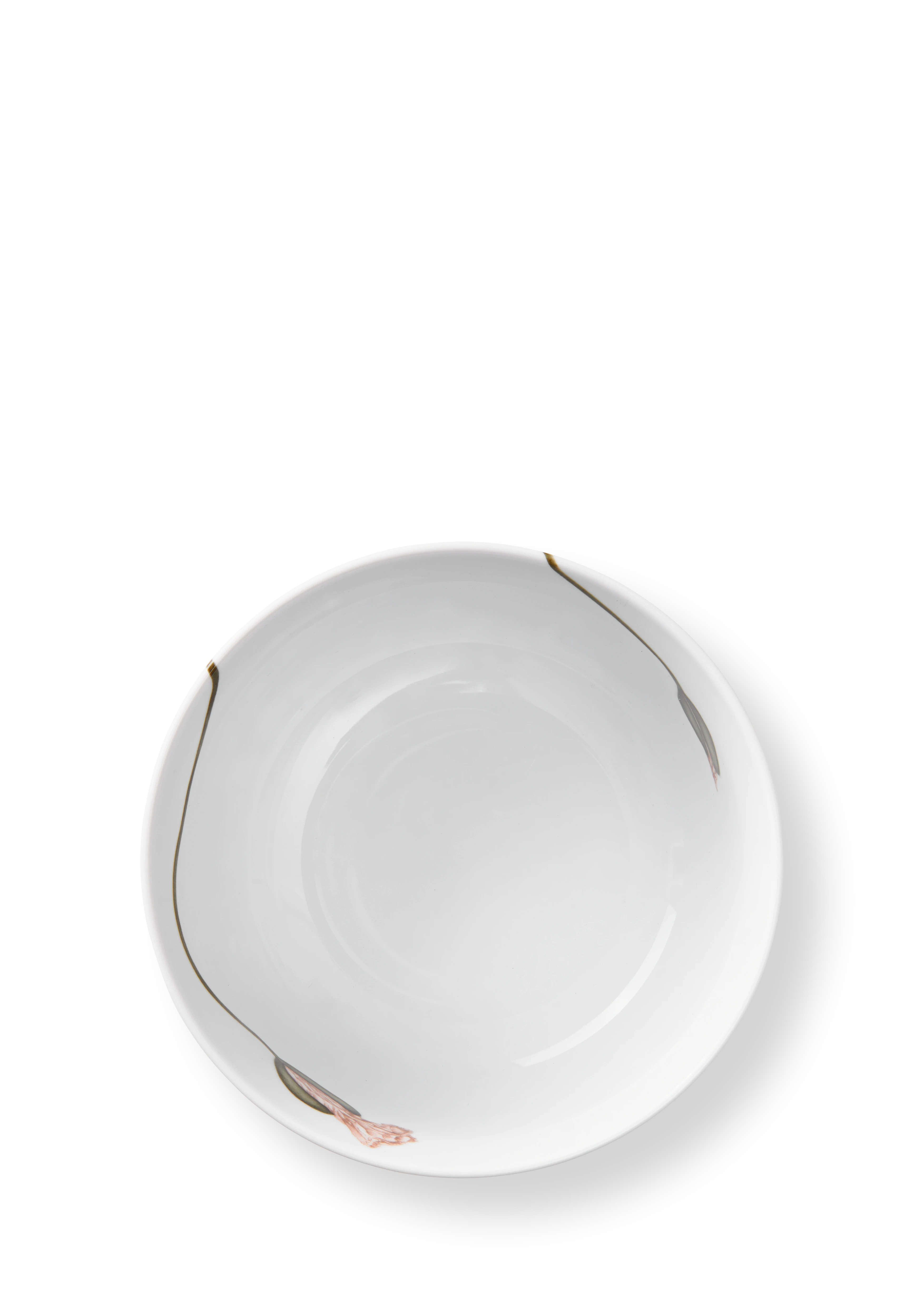 Bowl Ø17 cm from Kähler  in White w. deco color, made of Ceramics