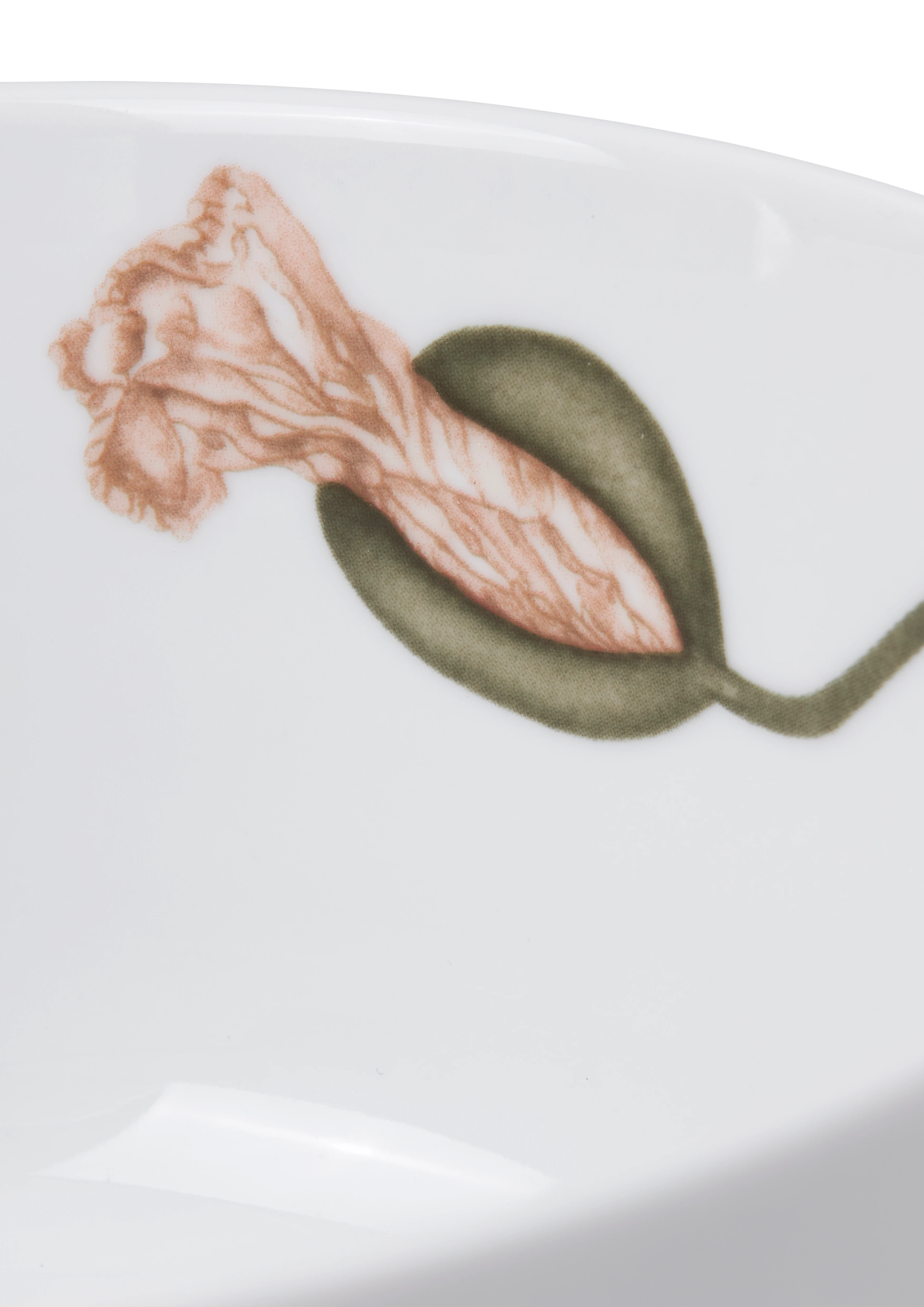 Bowl Ø17 cm from Kähler  in White w. deco color, made of Ceramics