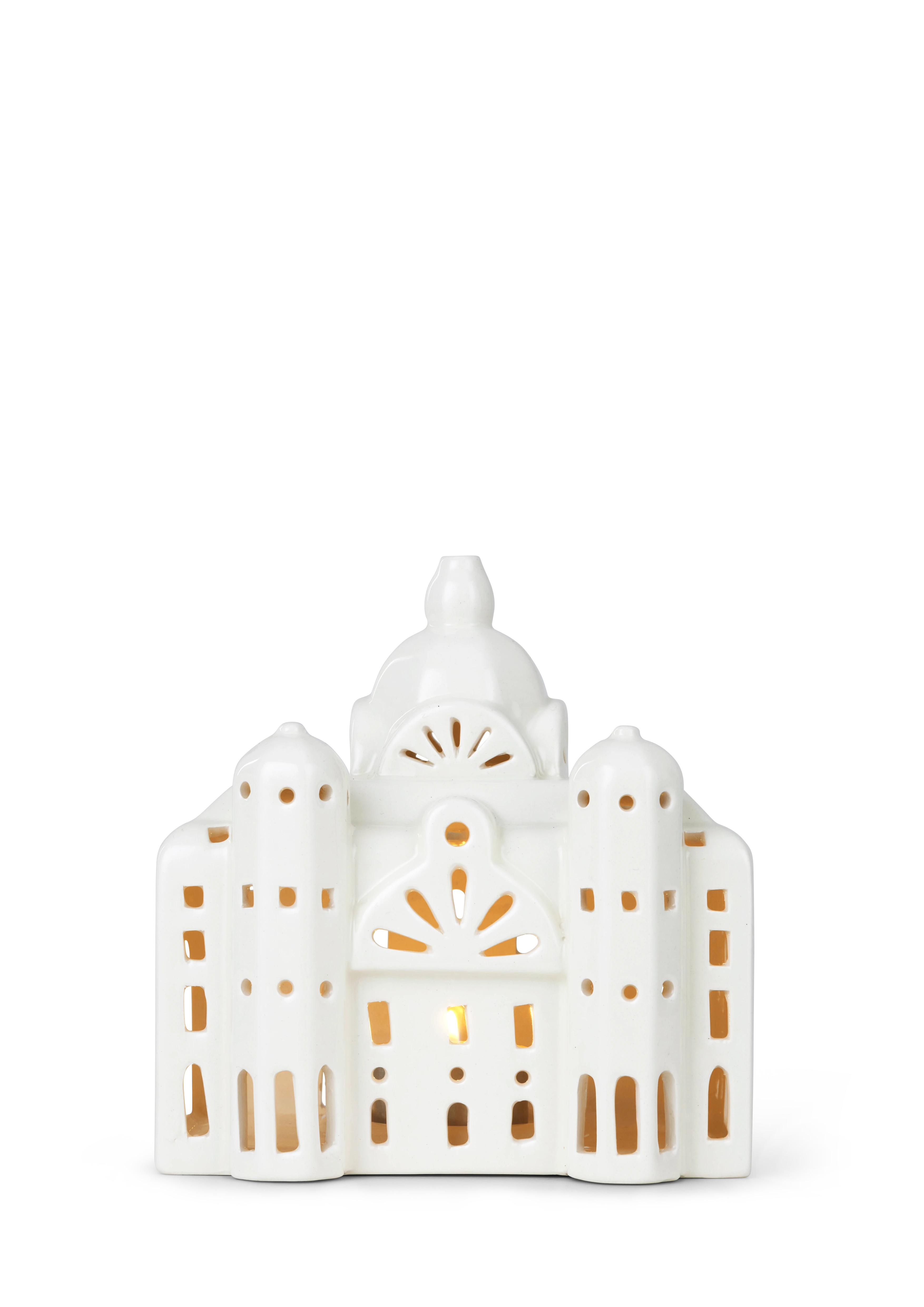 Lighthouse Antwerp Central Station H15 from Kähler  in White color, made of Ceramics