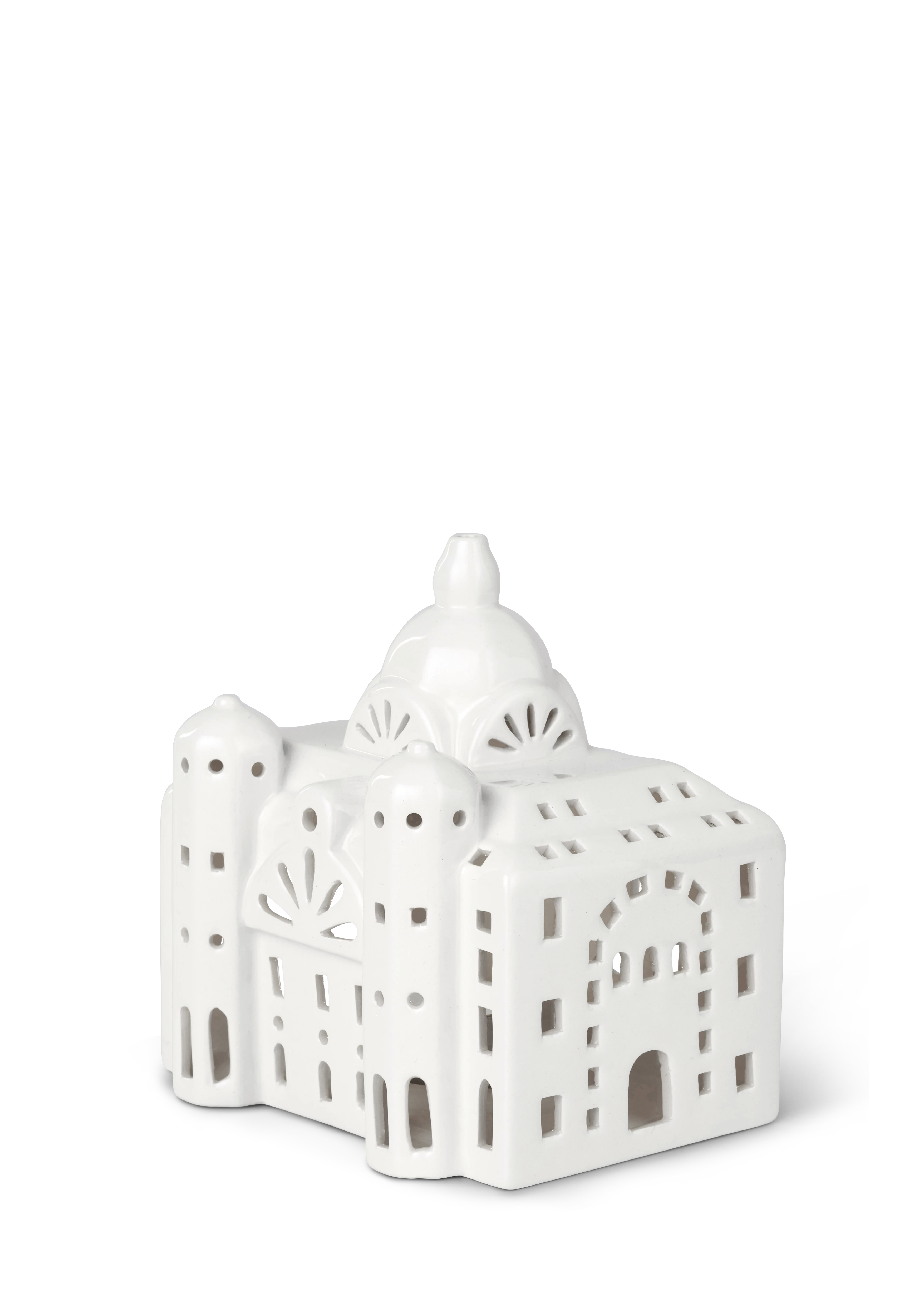 Lighthouse Antwerp Central Station H15 from Kähler  in White color, made of Ceramics