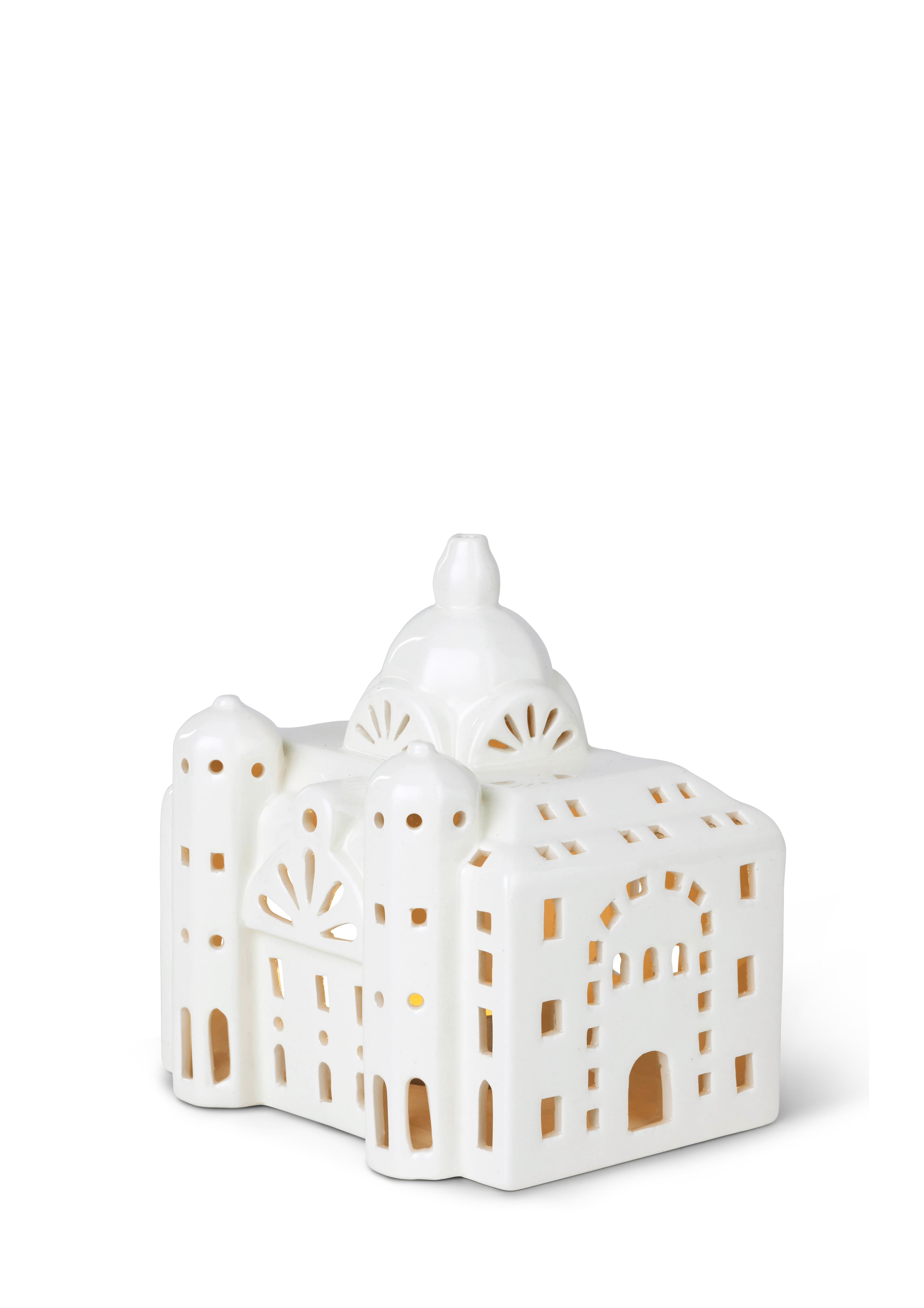 Lighthouse Antwerp Central Station H15 from Kähler  in White color, made of Ceramics