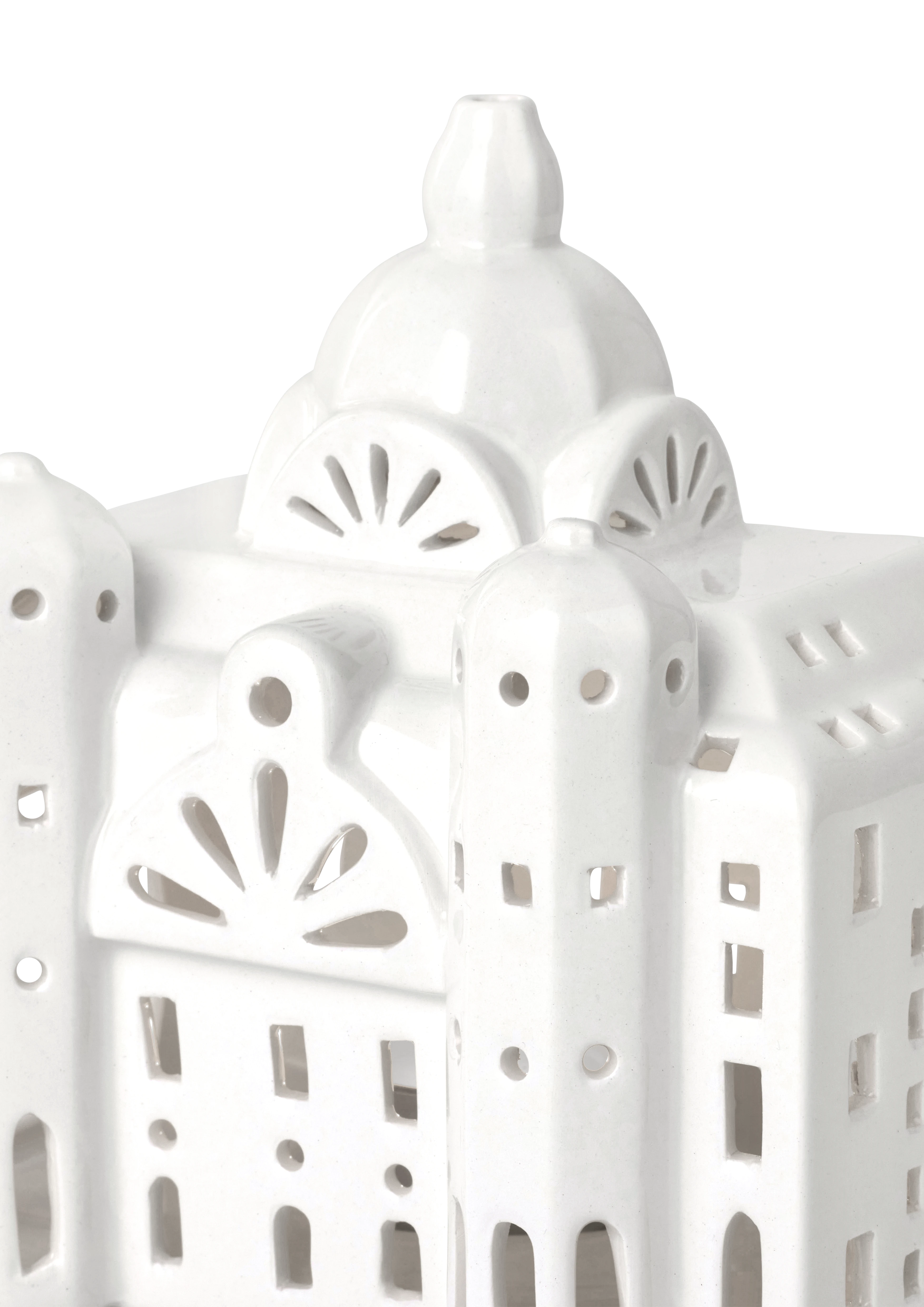 Lighthouse Antwerp Central Station H15 from Kähler  in White color, made of Ceramics