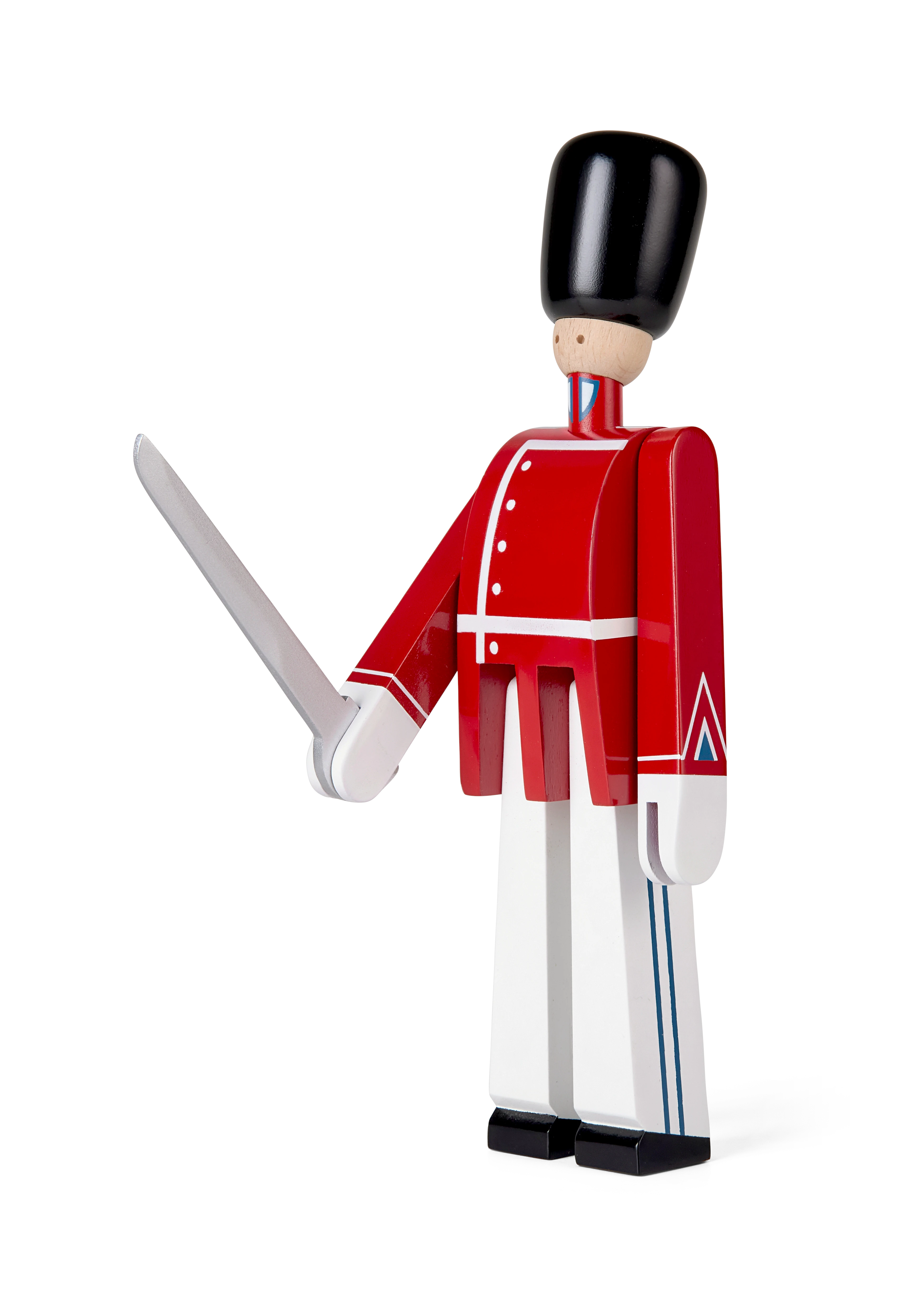 Tivoli Officer with sword liten fra Kay Bojesen i fargen Rød/Hvit, laget av Tre