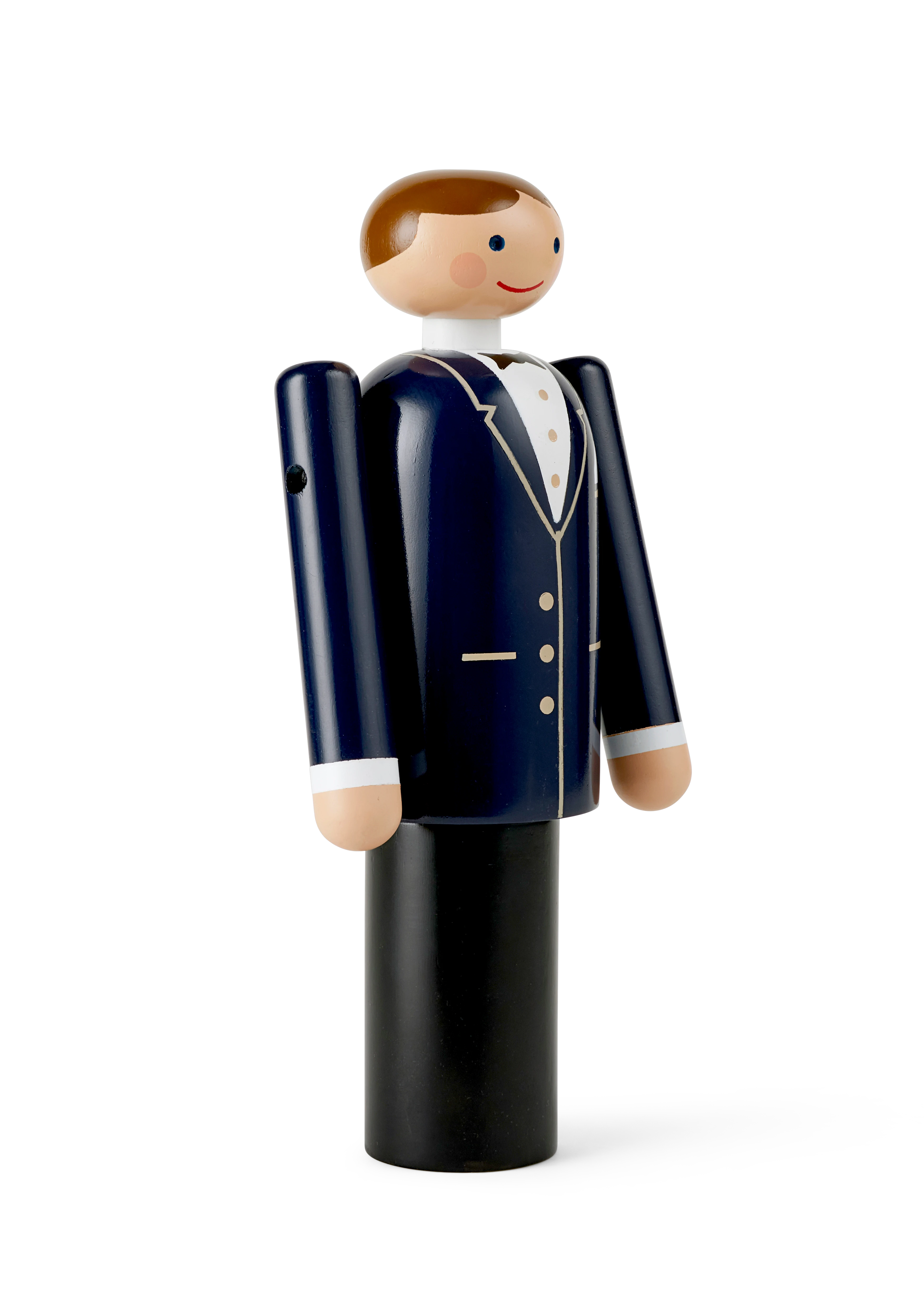 Groom H18 cm from Kay Bojesen in Blue/Black/White color, made of Wood